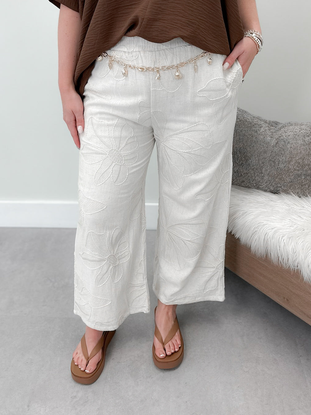 Sand Dollar Pants in Natural