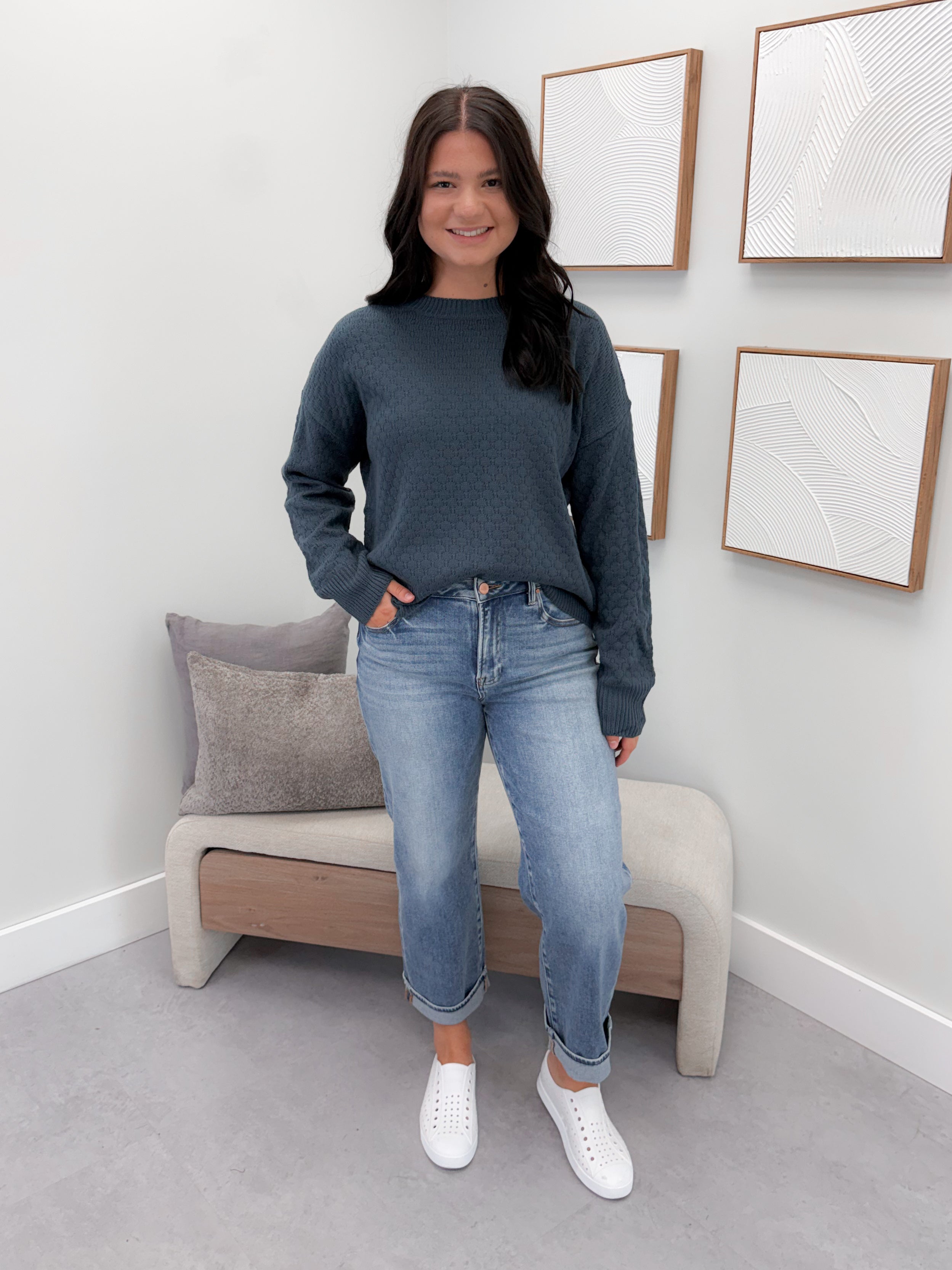Gianna Sweater in Teal