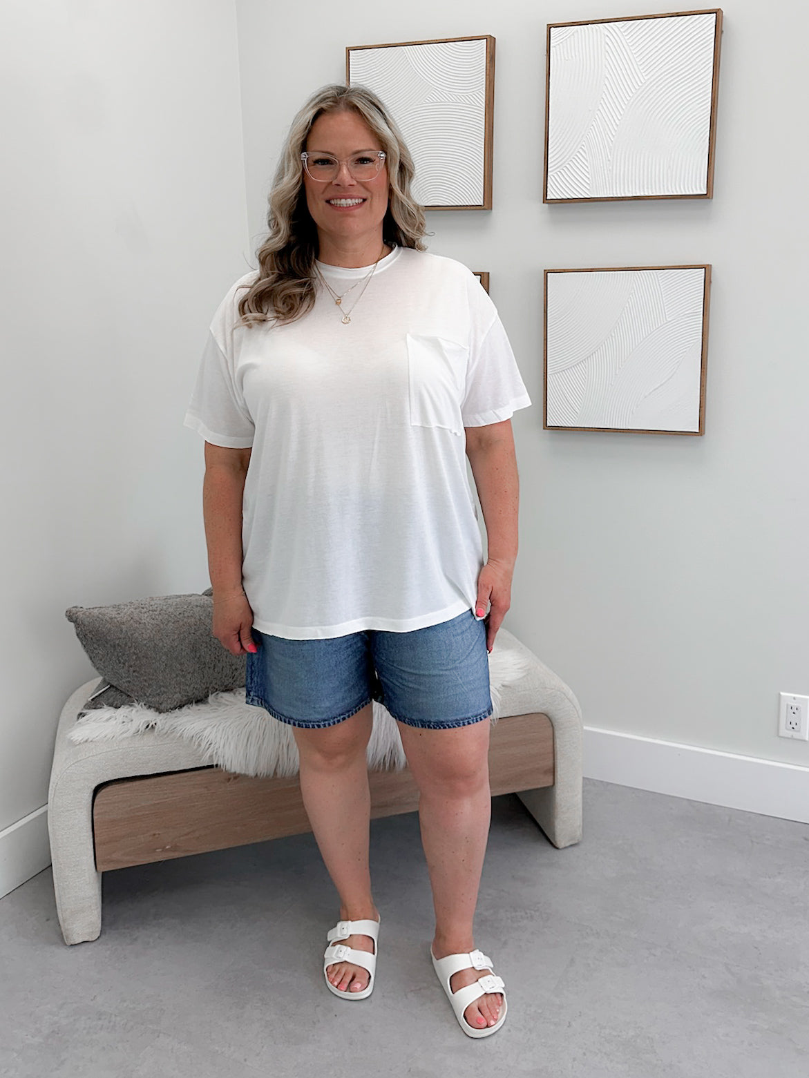 Amity Tee in Cloud