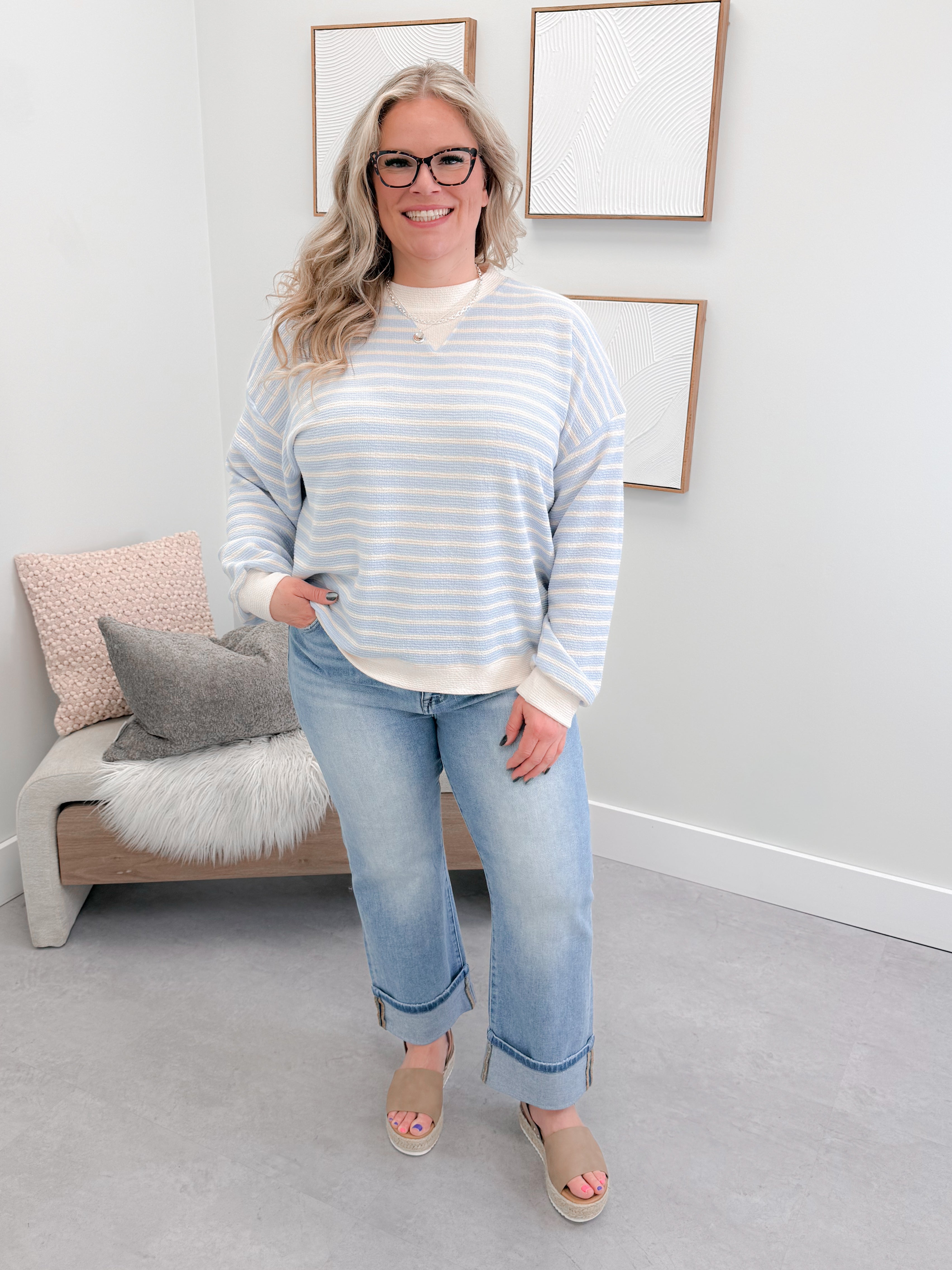 Newport Long Sleeve in Sky Blue