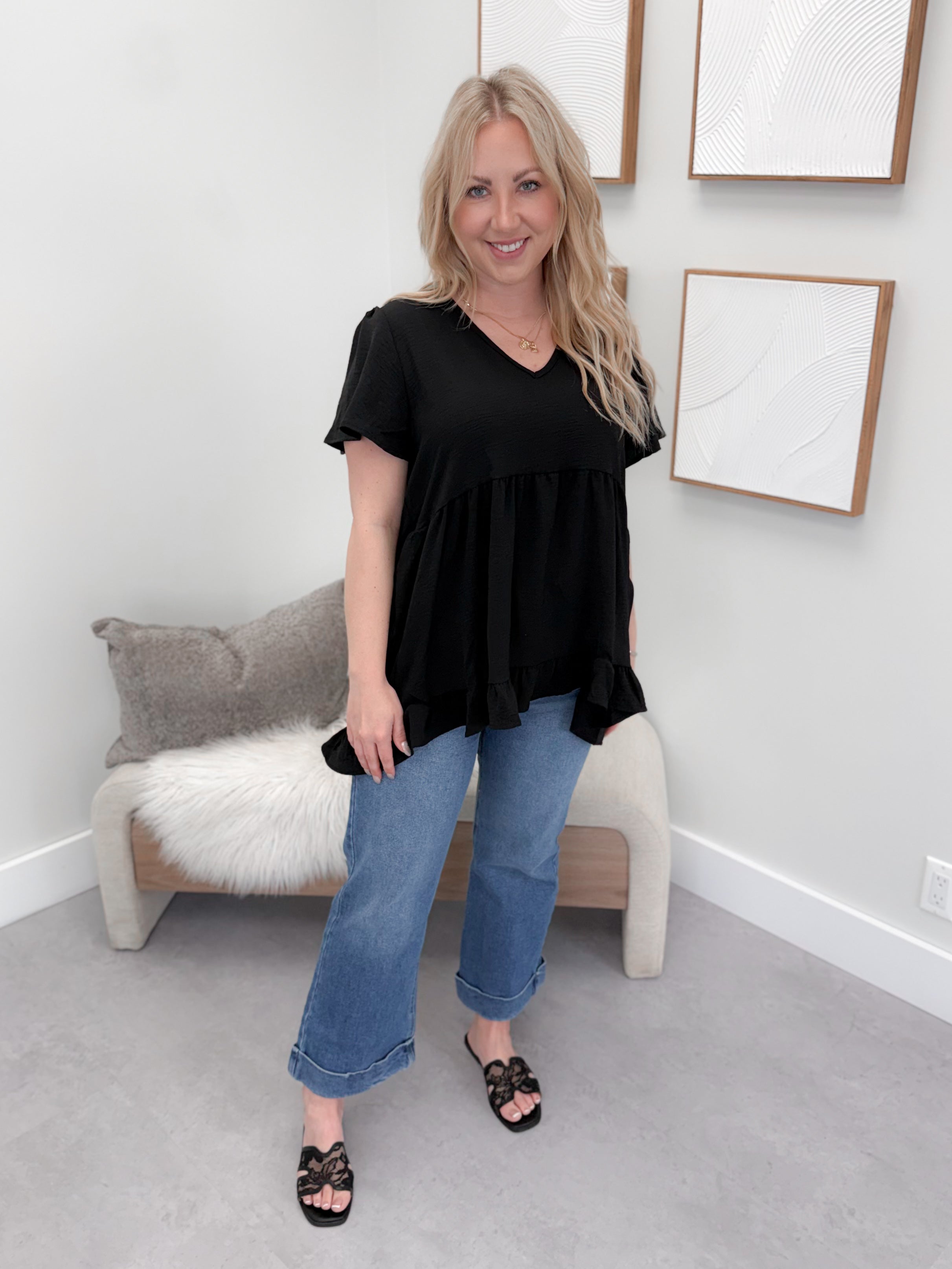 East Top in Black