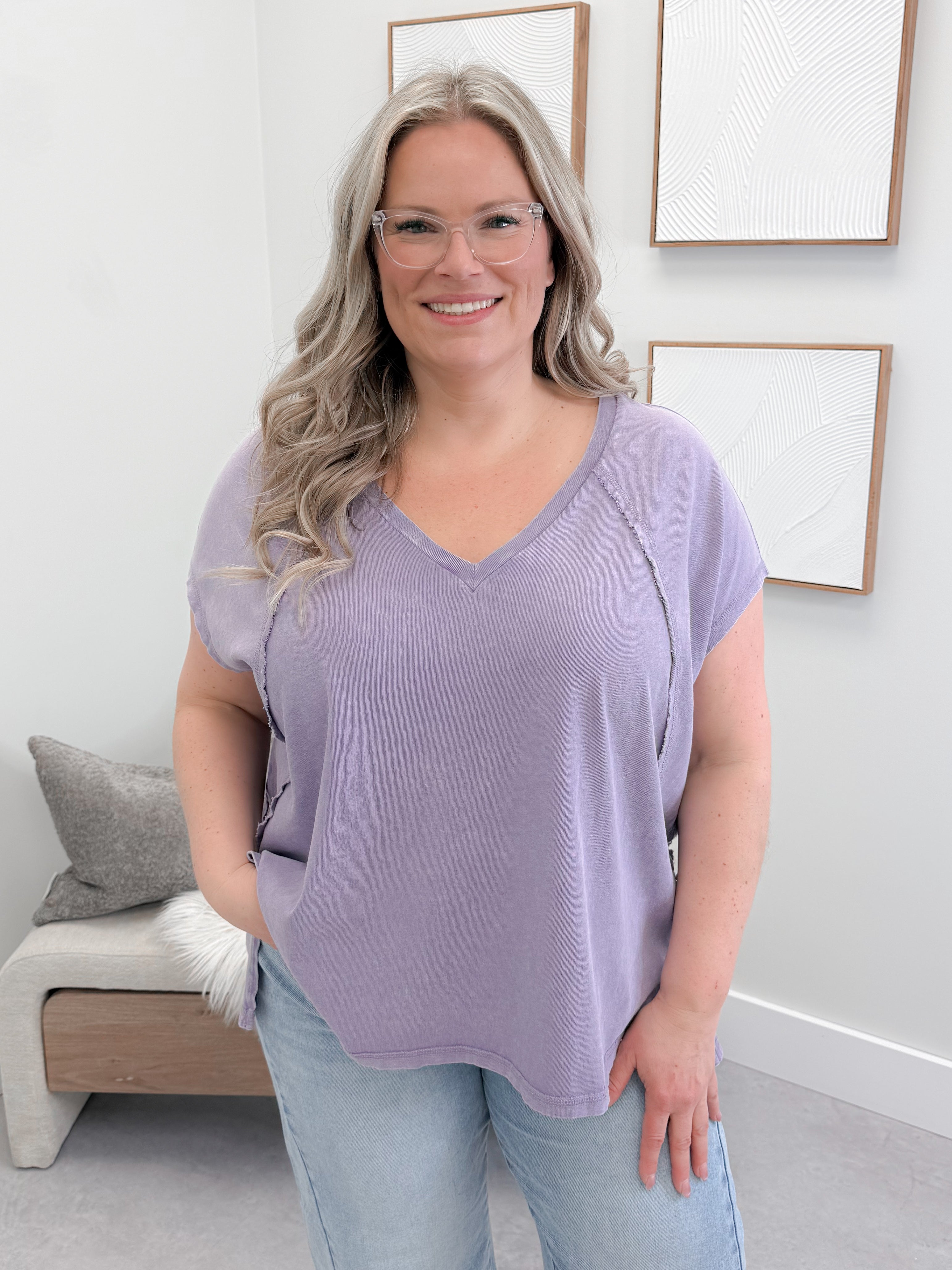 Sun's Out Tee in Iris