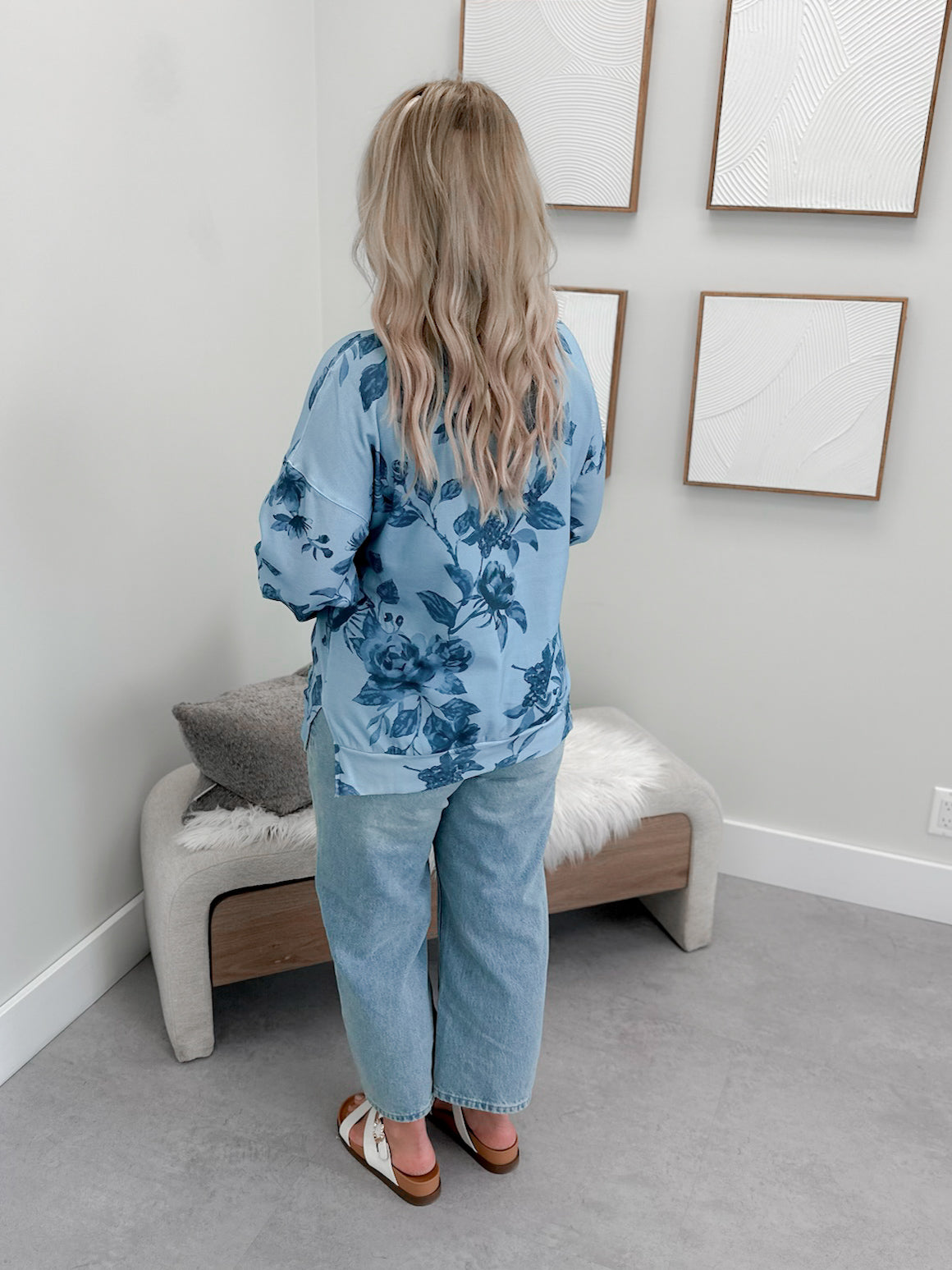 University Sideslit Pullover in Poolside by Ampersand Avenue