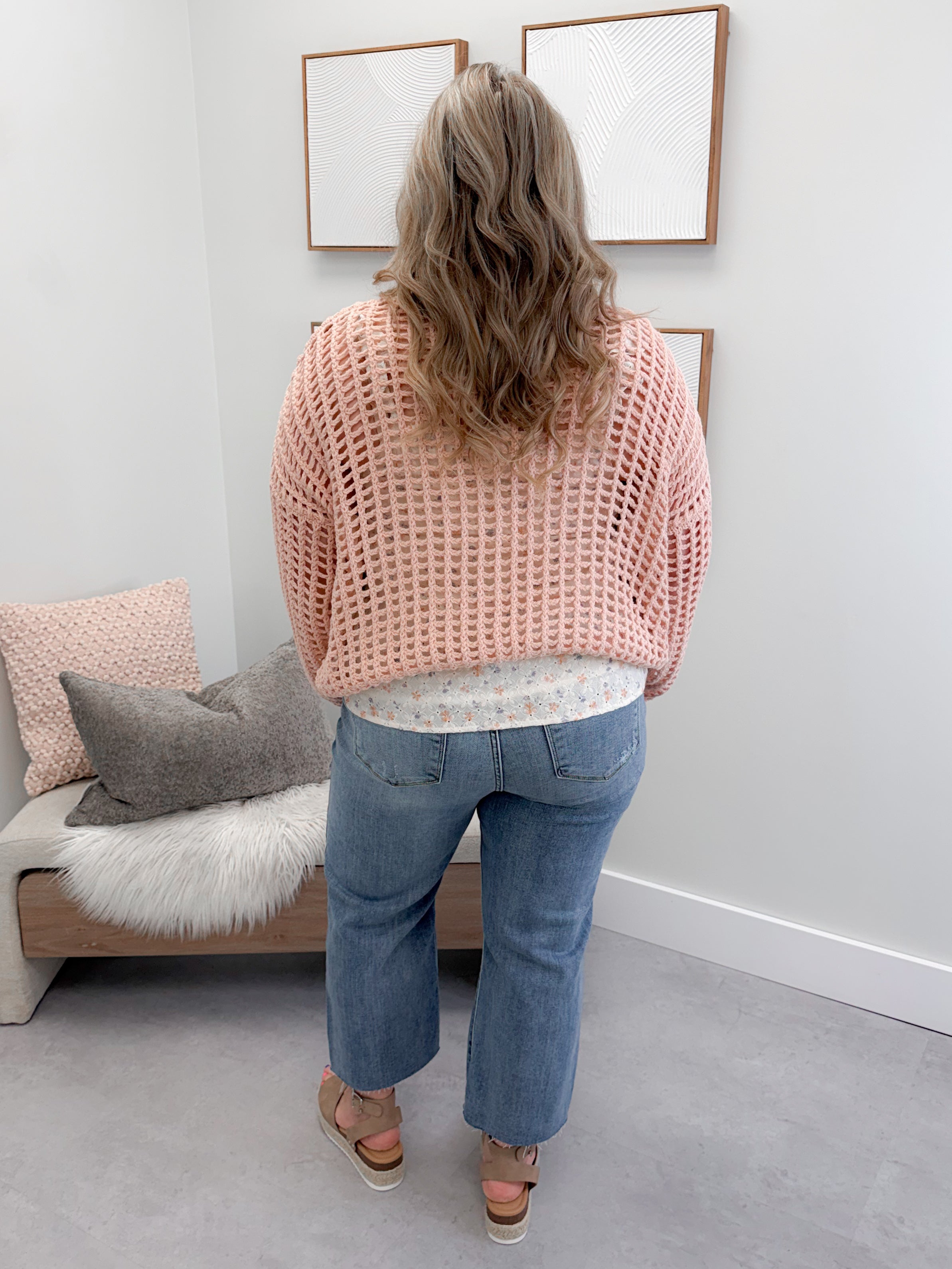 Endless Cardi in Peach