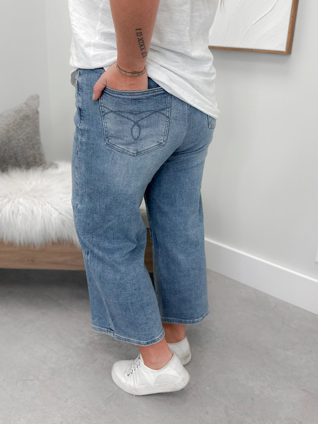 Bexley Wide Crop Jeans by Judy Blue