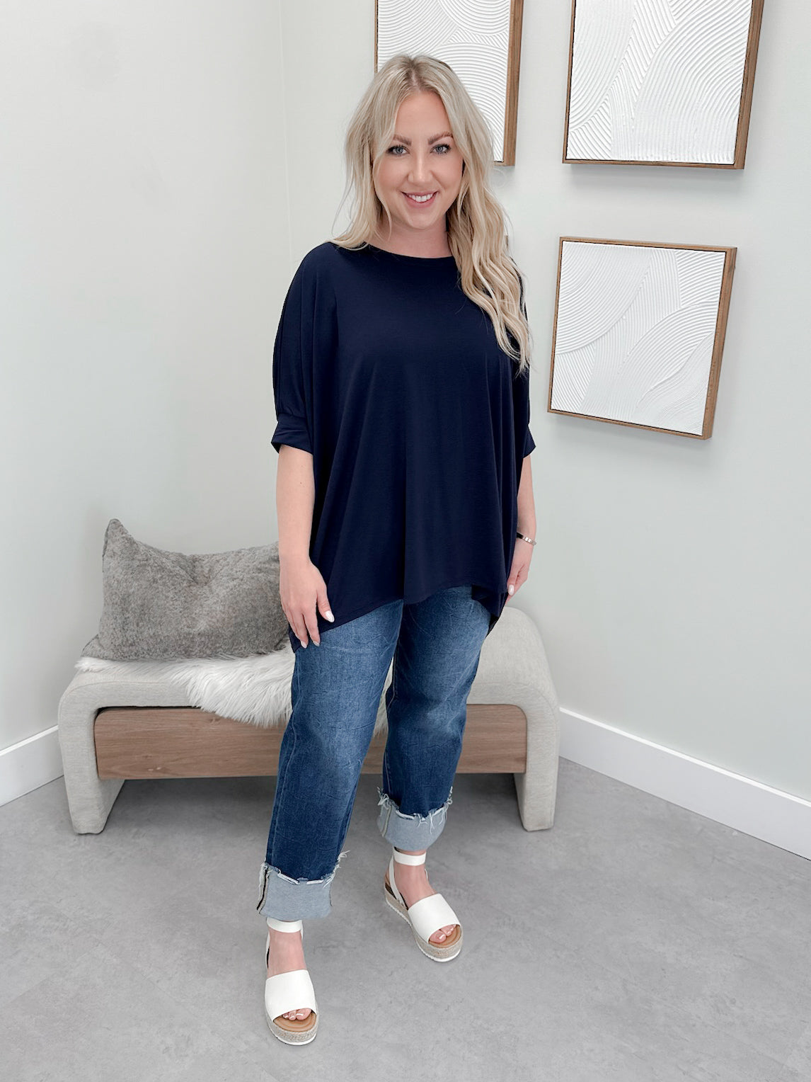 Lisa Top in Navy
