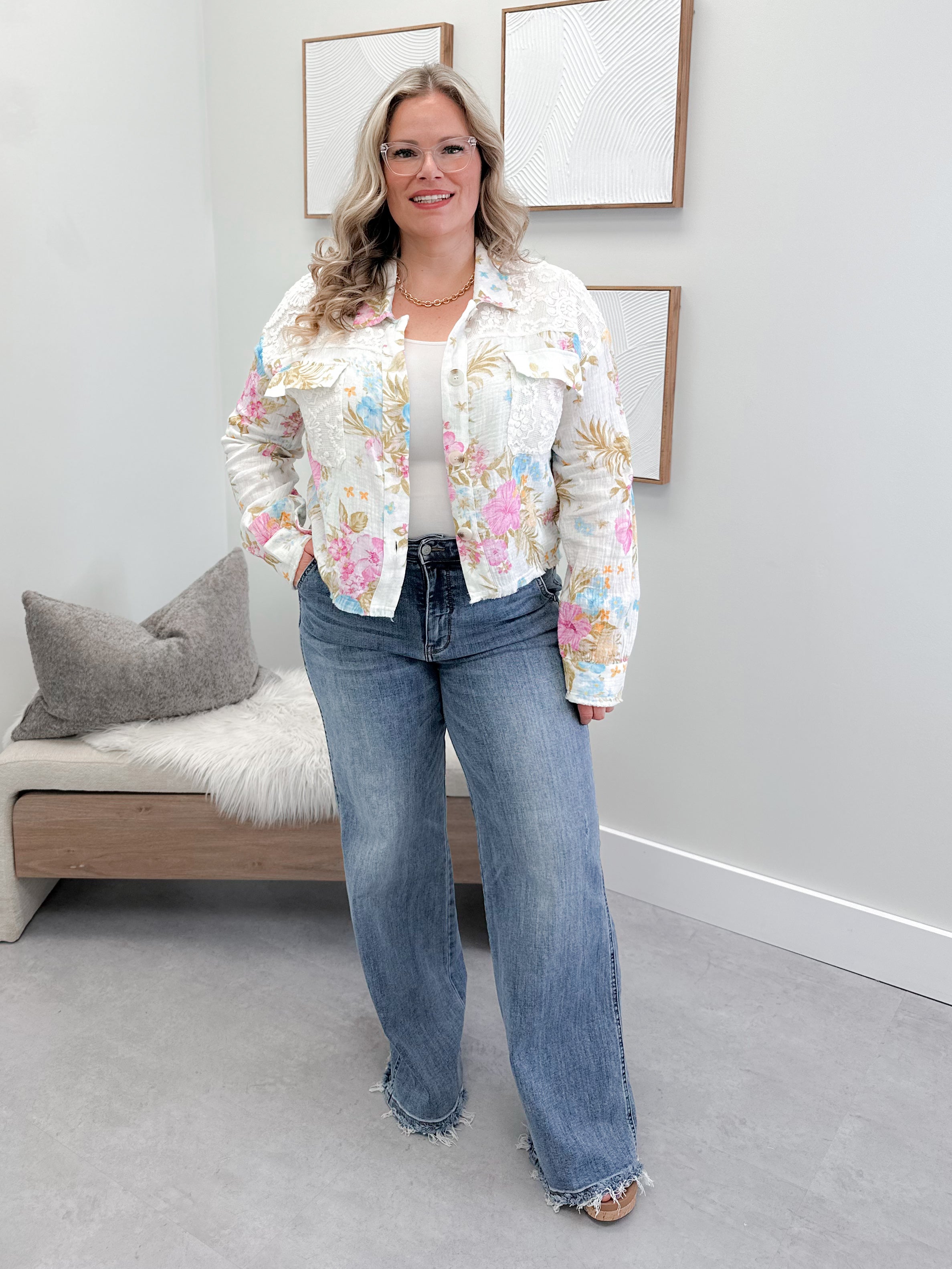 Kona Shacket in Floral Mix