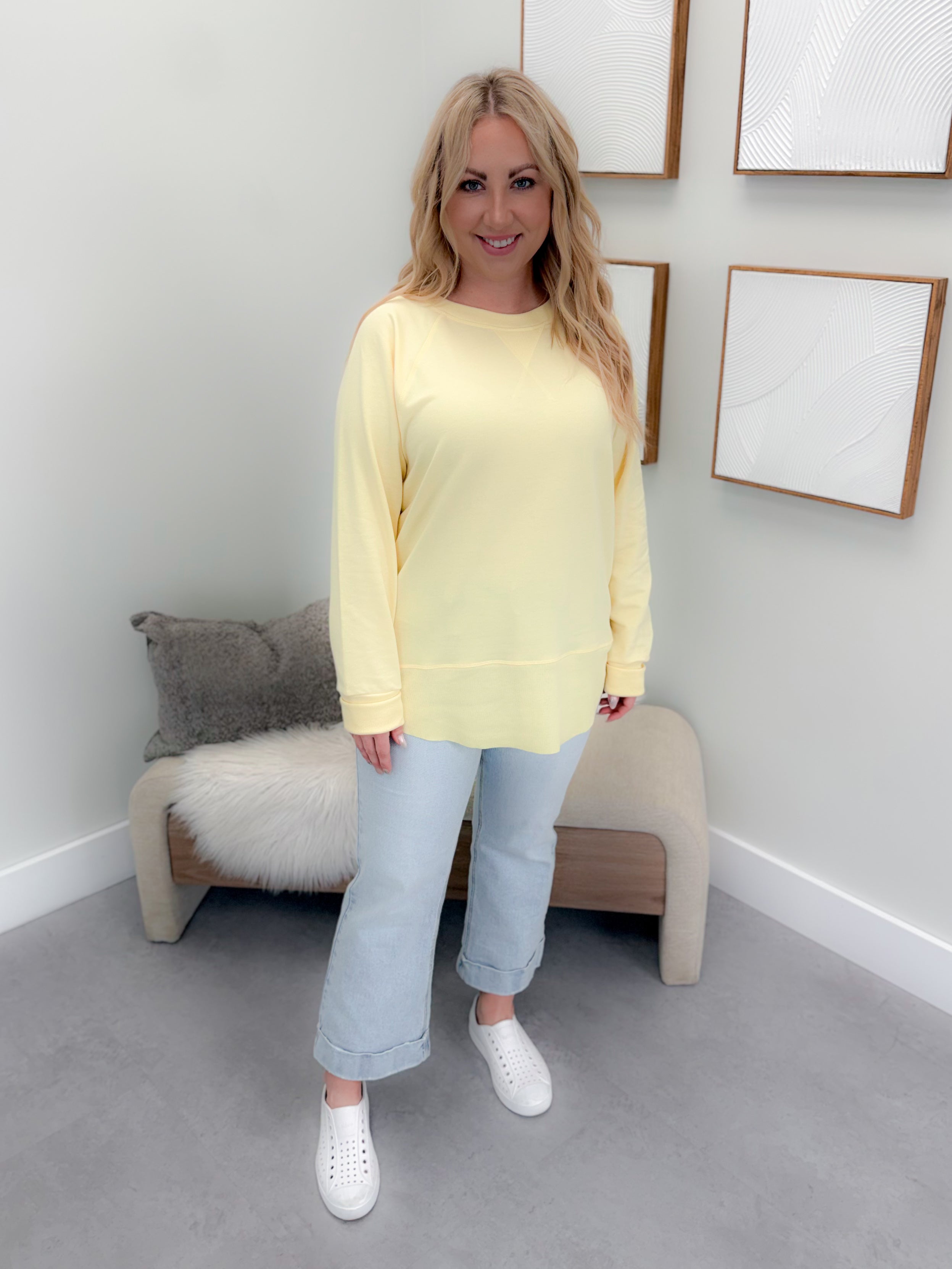 707 Long Sleeve in Lemon by Twenty Nine The Label