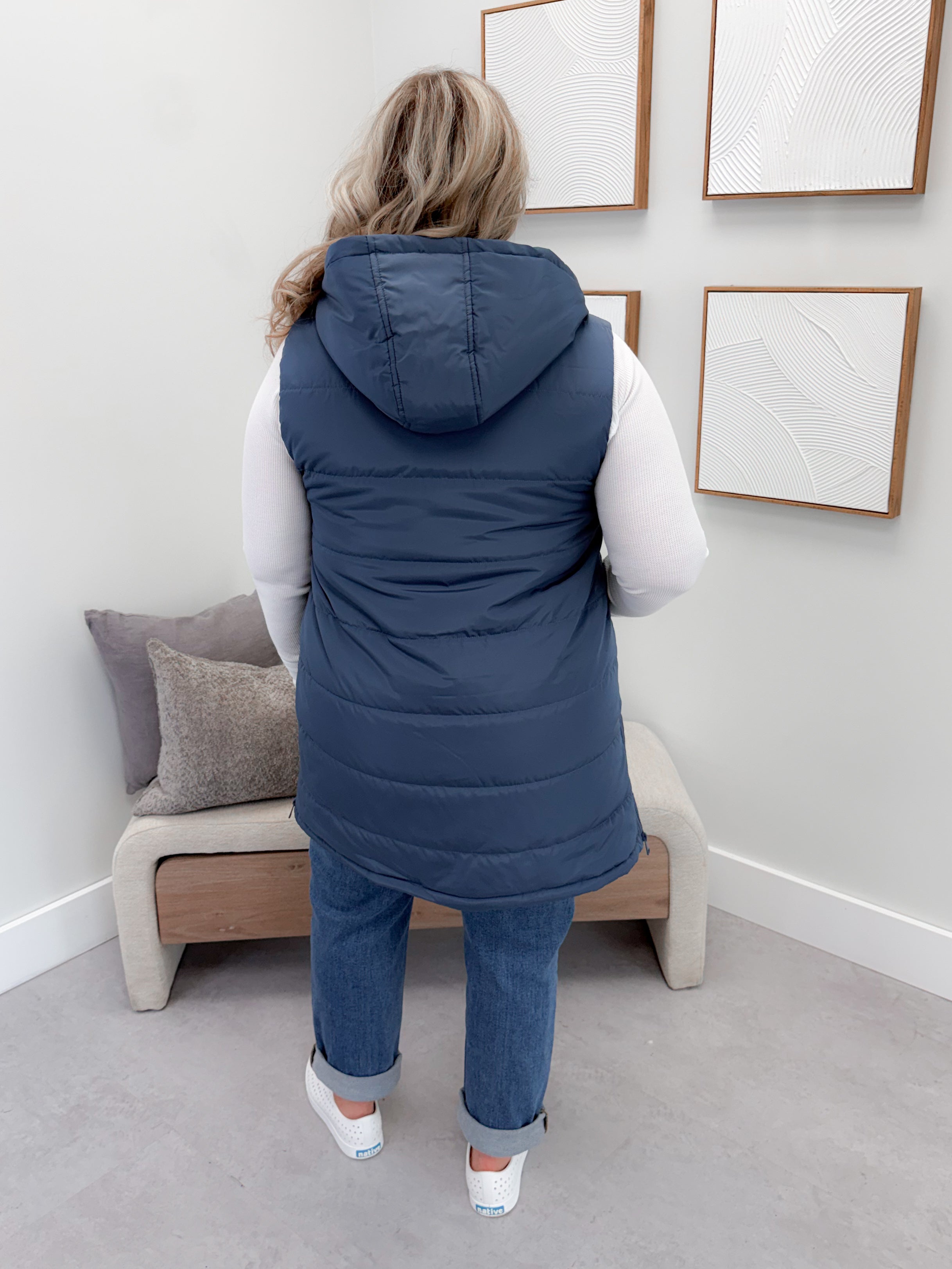 609 Vest in Navy by Twenty Nine The Label