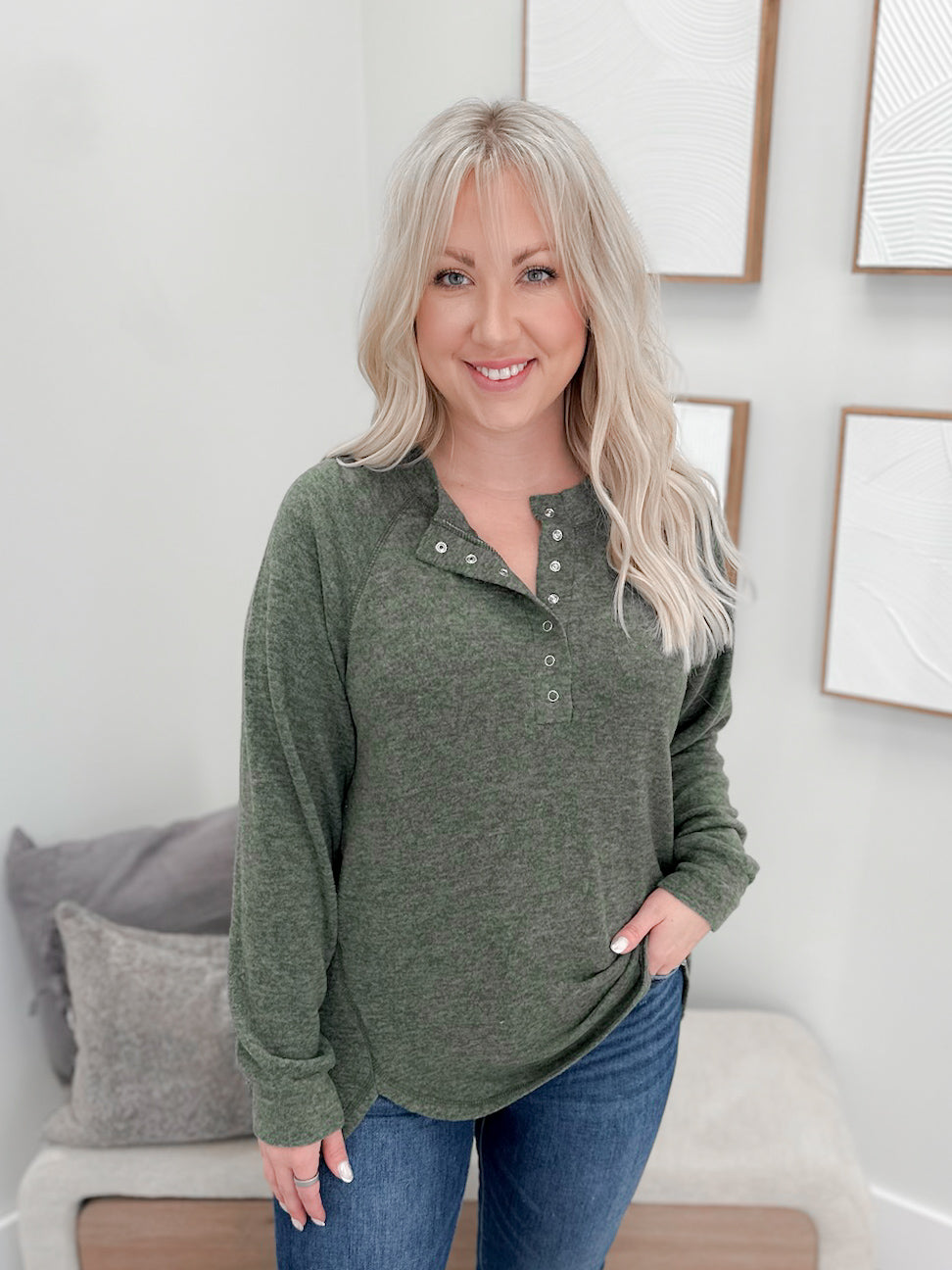 Storm Long Sleeve in Olive