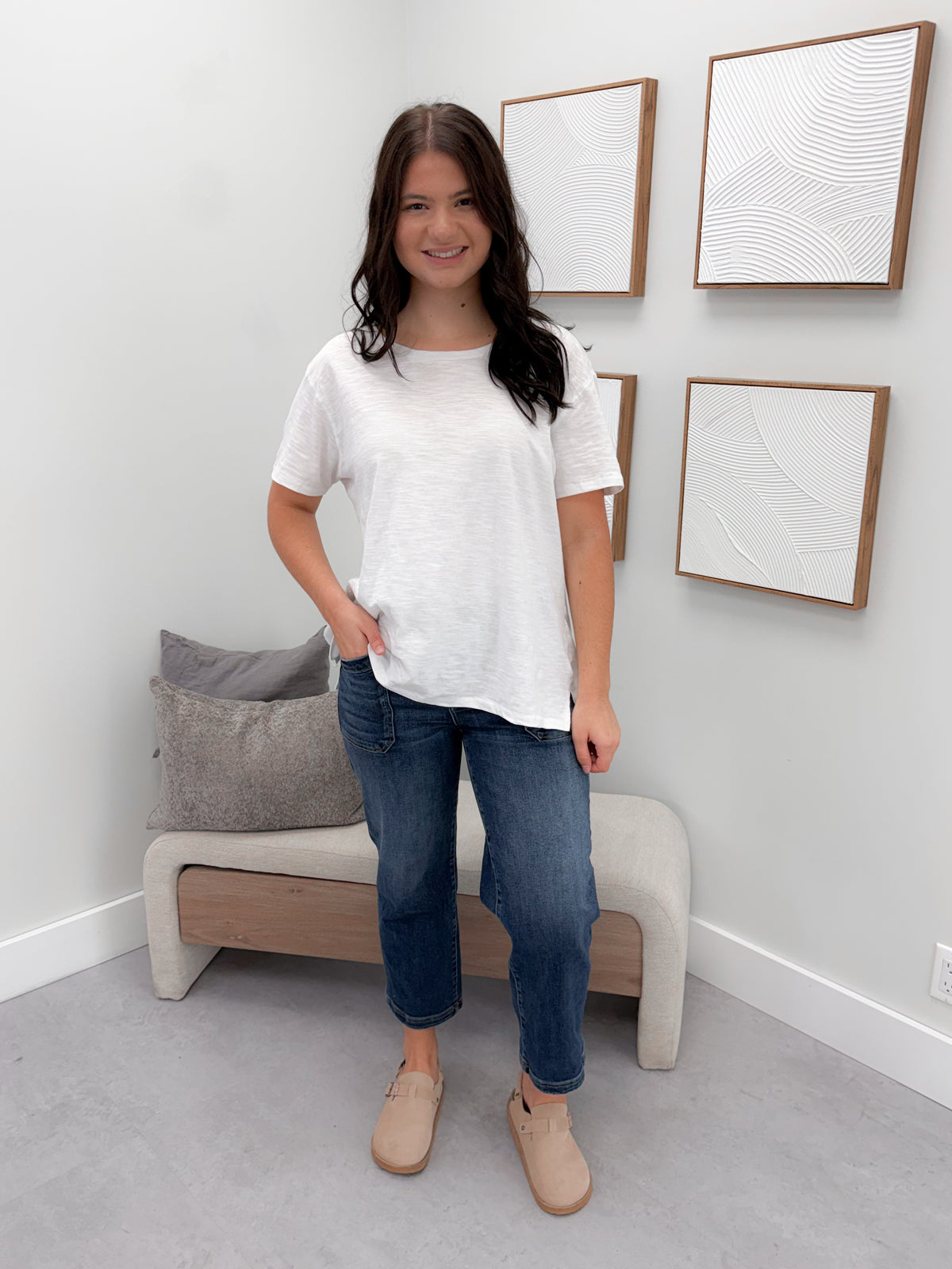 209 Tee in White by Twenty Nine The Label