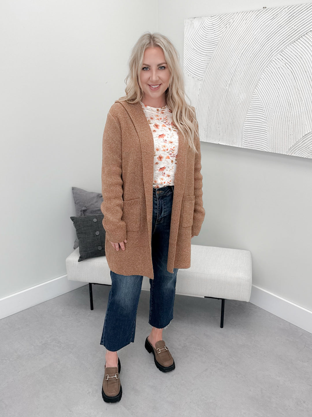 Cora Cardigan in Camel