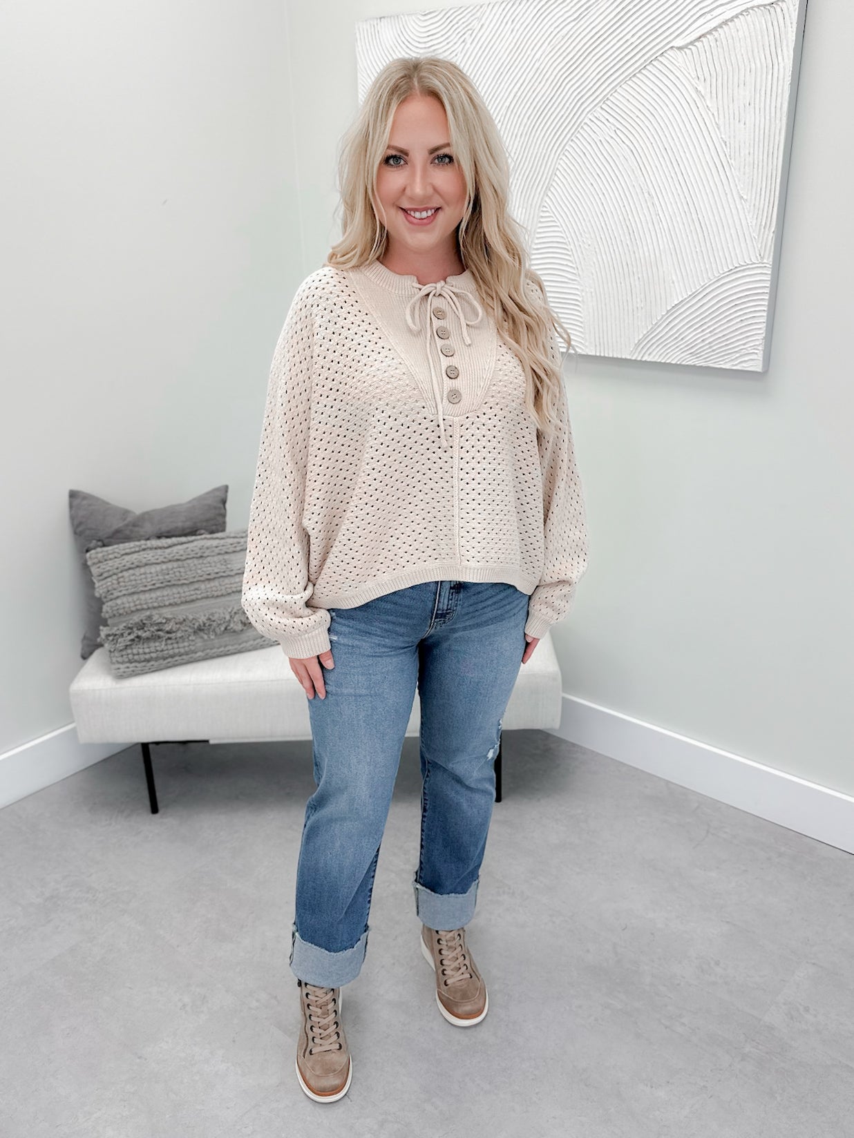 Clio Sweater in Natural