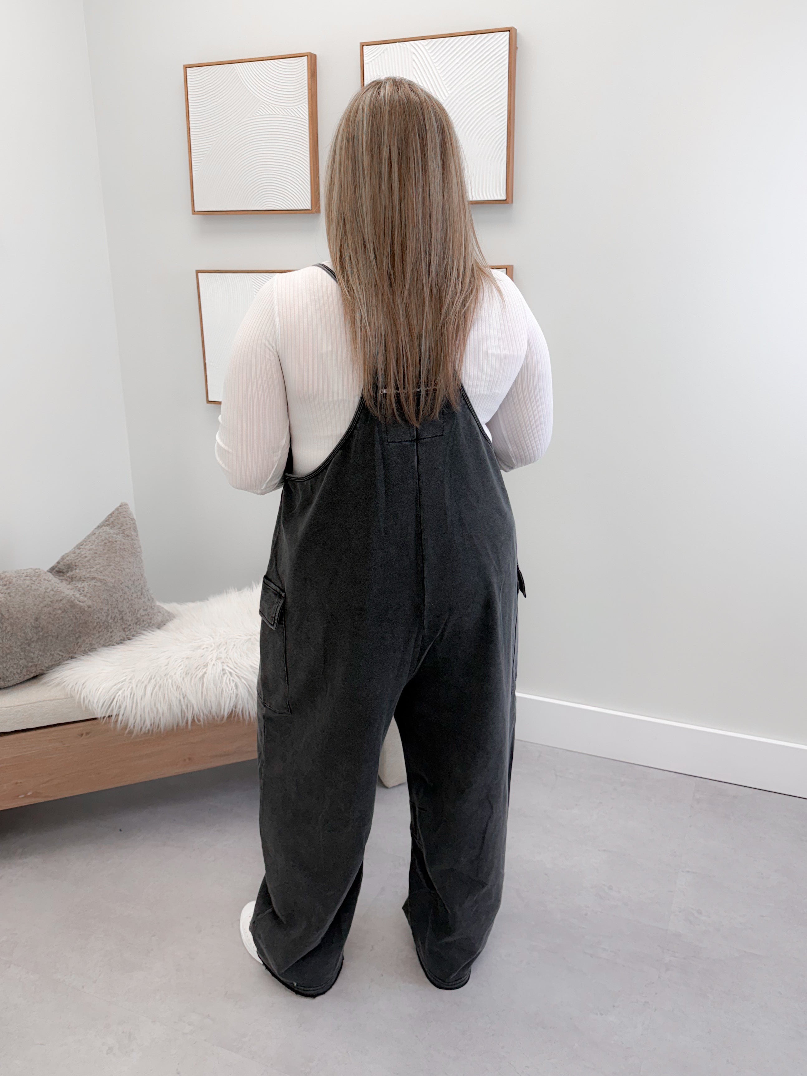 Rowan Jumpsuit in Washed Black