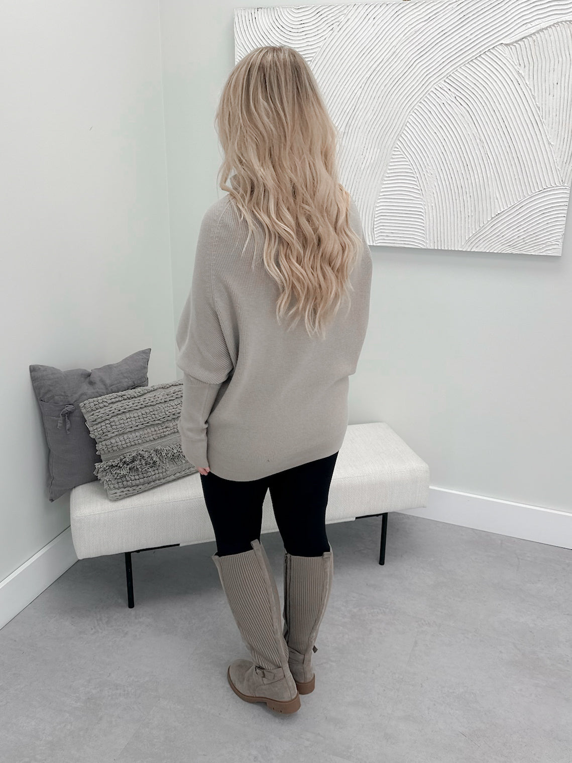 1129 Sweater in Stone by Twenty Nine The Label