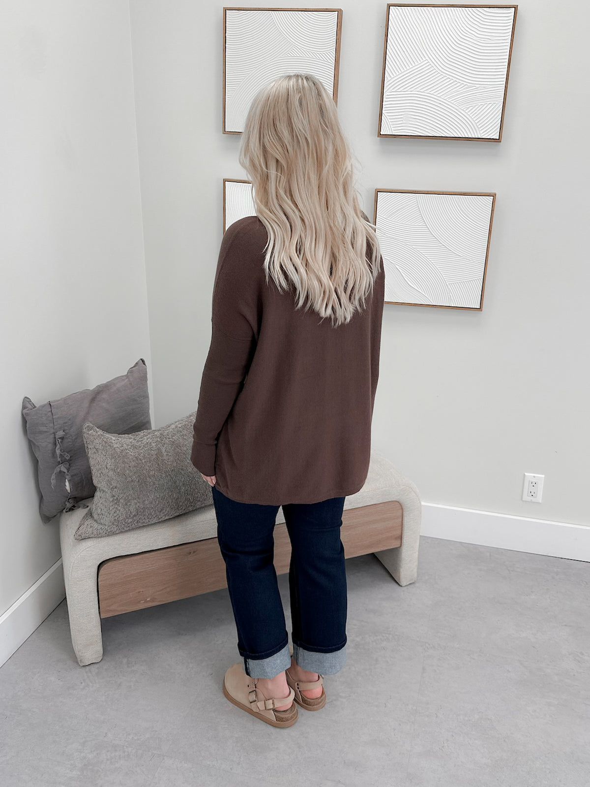 404 Sweater in Chocolate by Twenty Nine the Label
