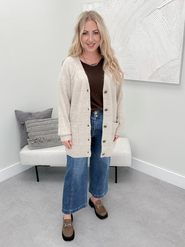 Landyn Cardigan in Taupe