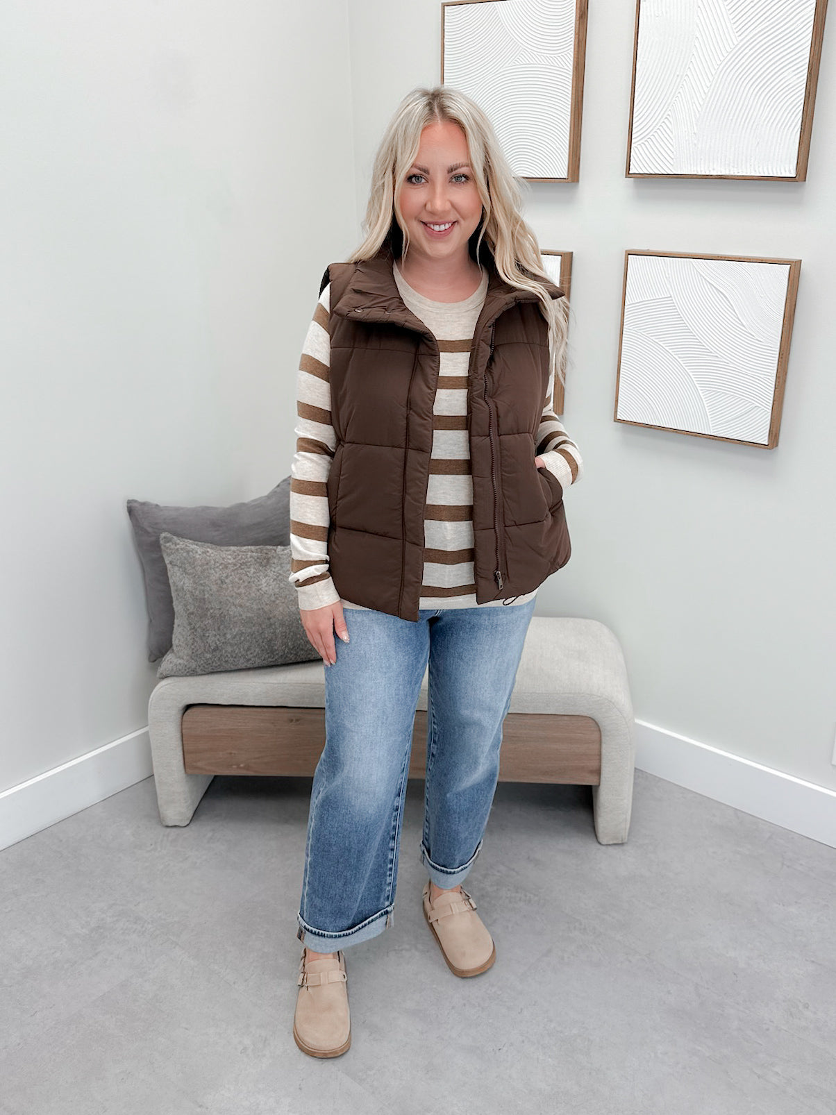 Wanderer Vest in Brown