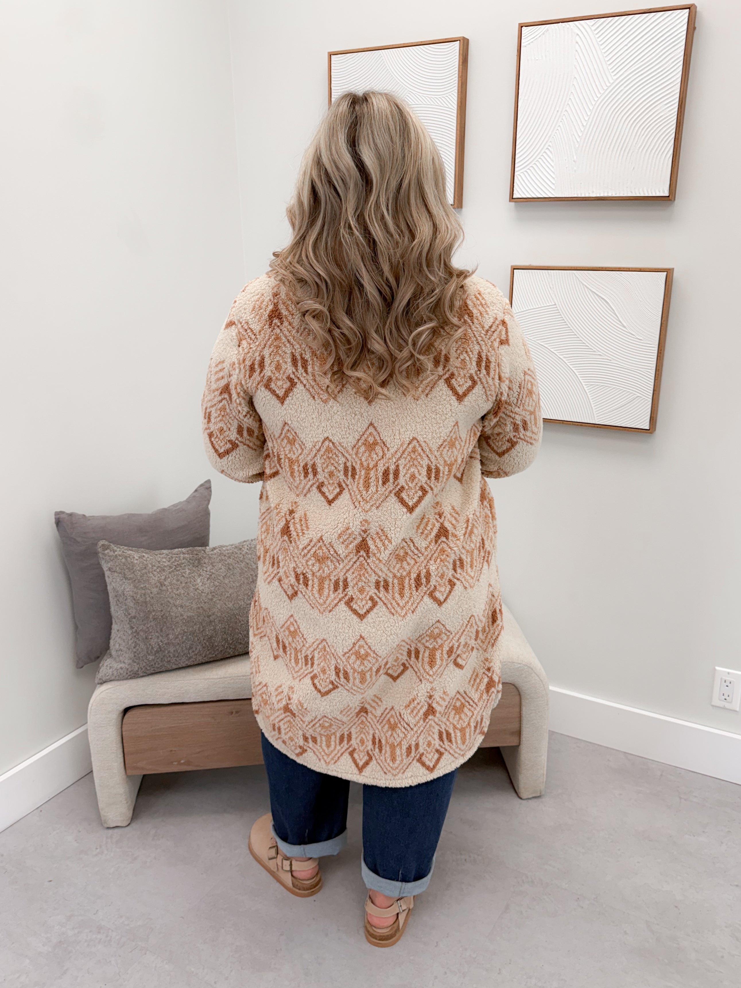 Sonoma Fleece Jacket in Aztec Creme Brûlée