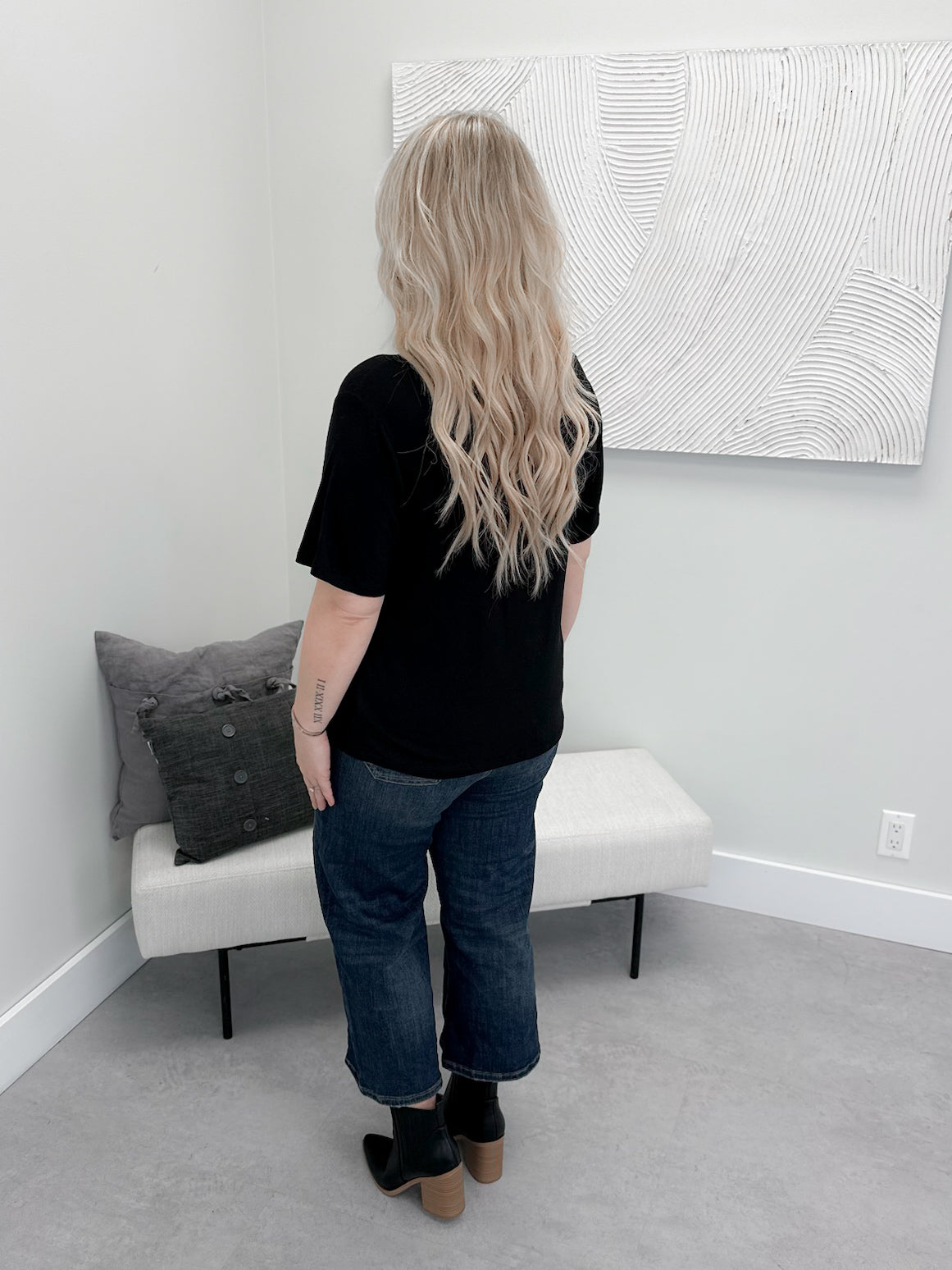 Dakota Pocket Tee in Black