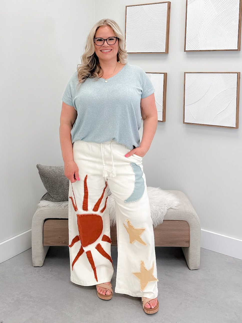 Celeste Pants in Ivory