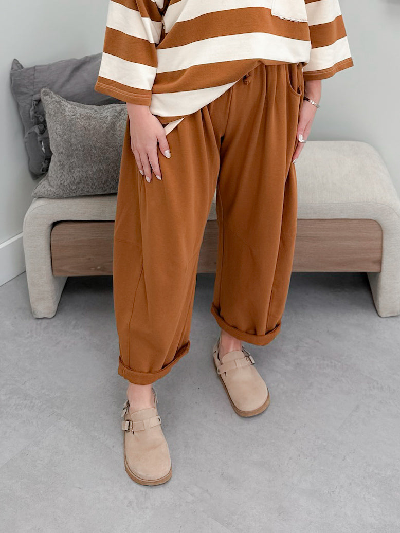 Malina Pants in Terracotta