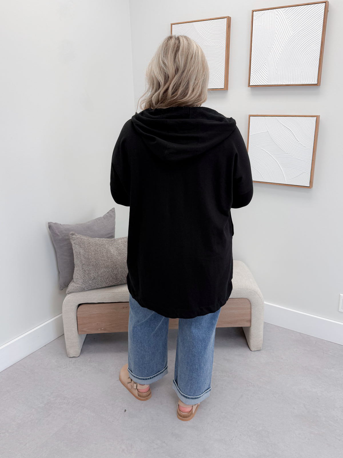 221 Full Zip Hoodie in Black