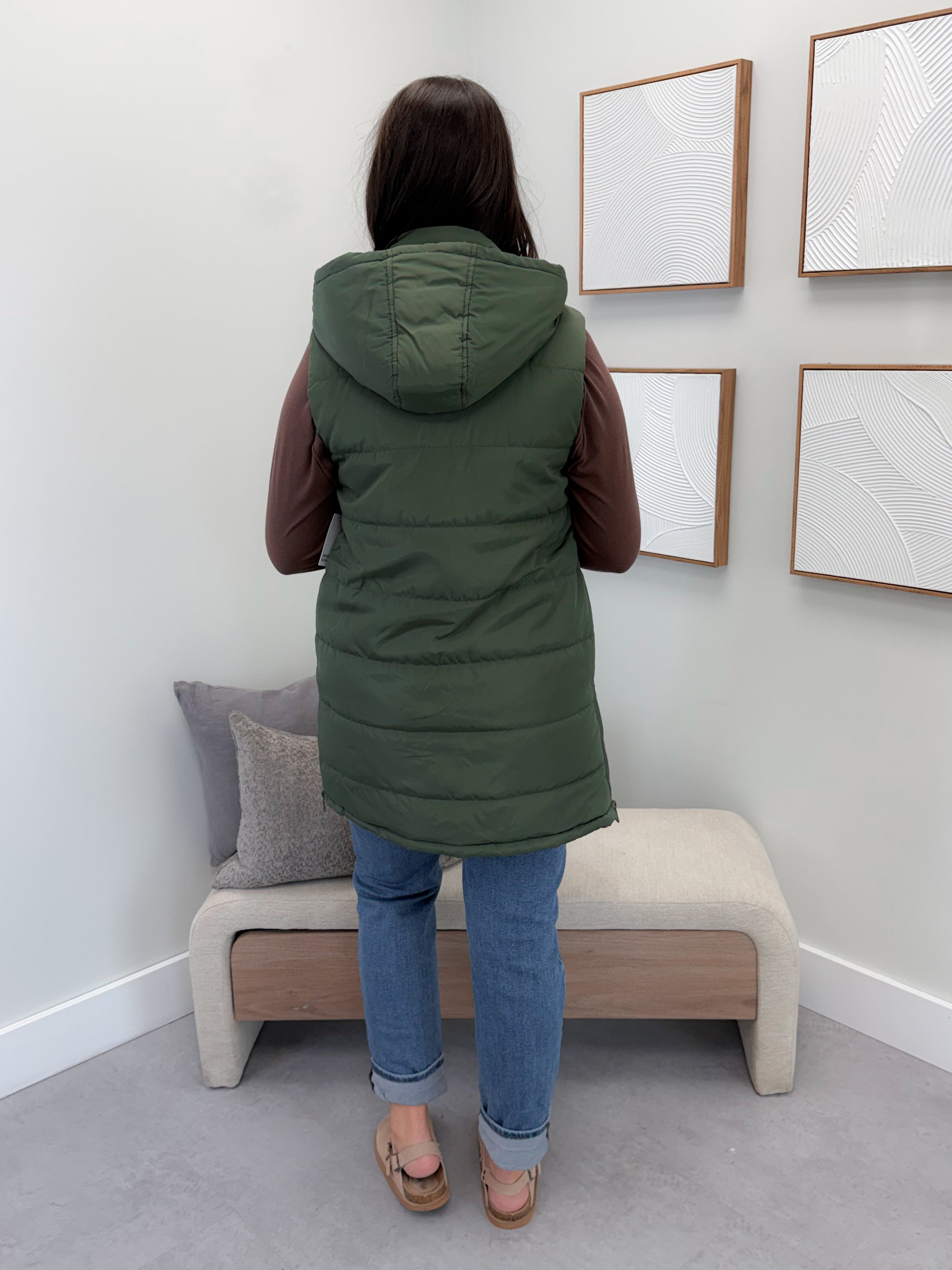 609 Vest in Olive by Twenty Nine The Label