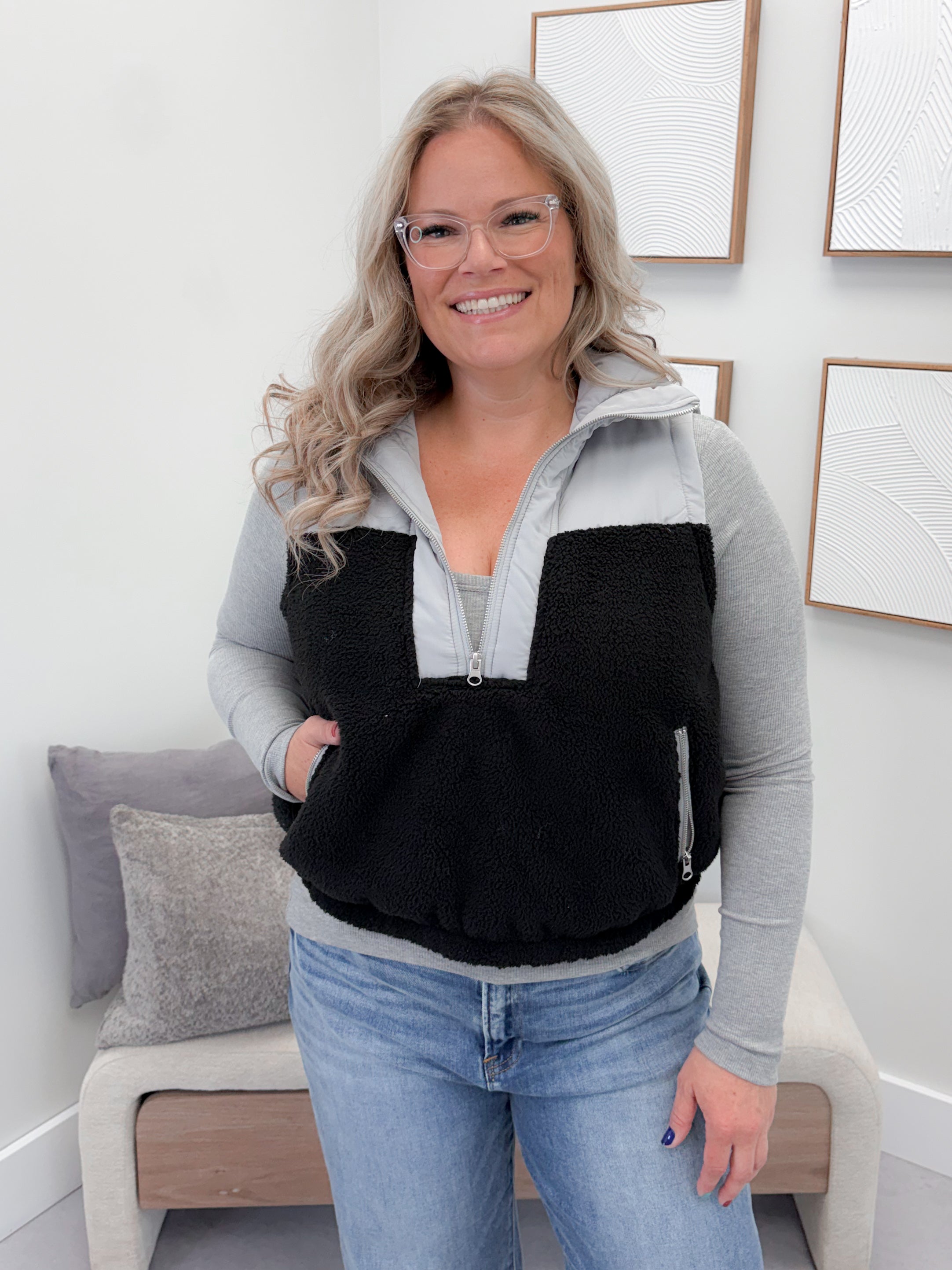 Tegan Vest in Black