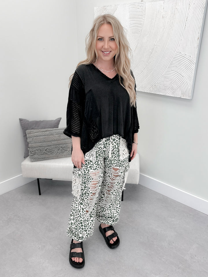 Zelda Top in Black by Pol