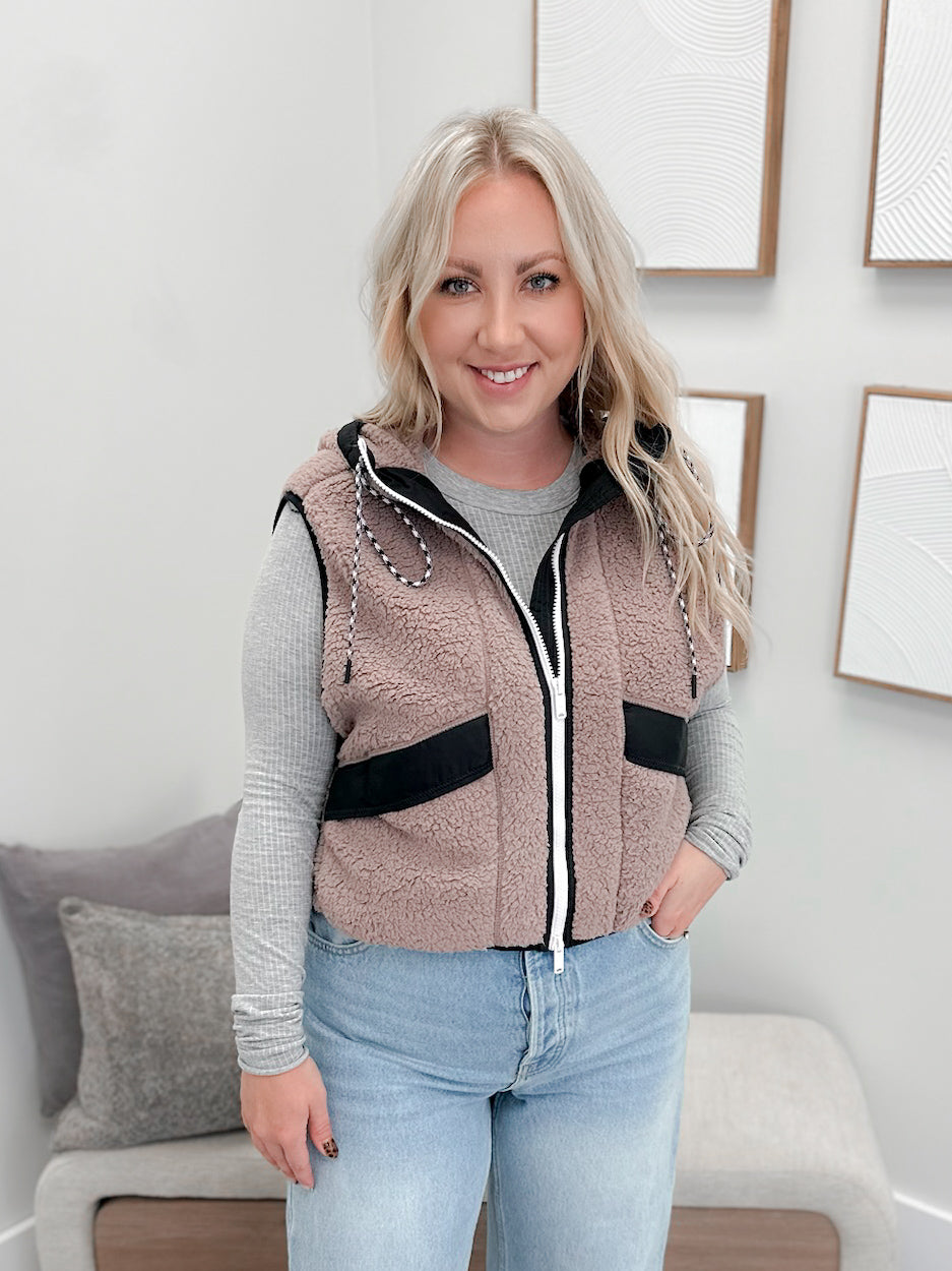 Sky High Vest in Smoky Plum by Free People