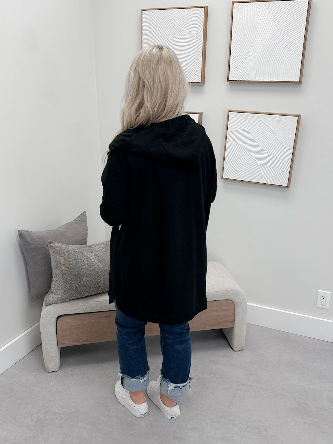 221 Full Zip Hoodie in Black