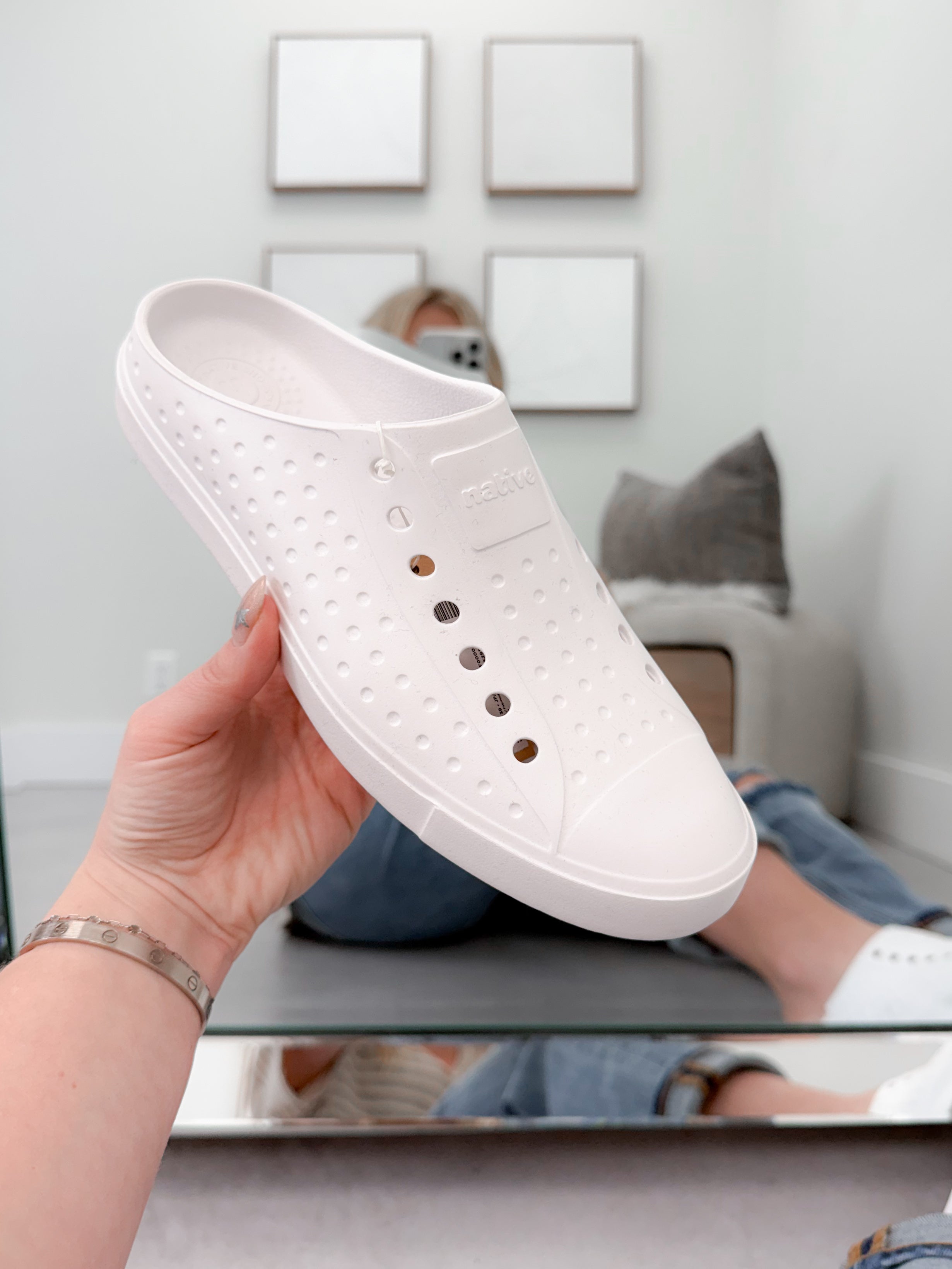 Native Jefferson Clog in Shell White