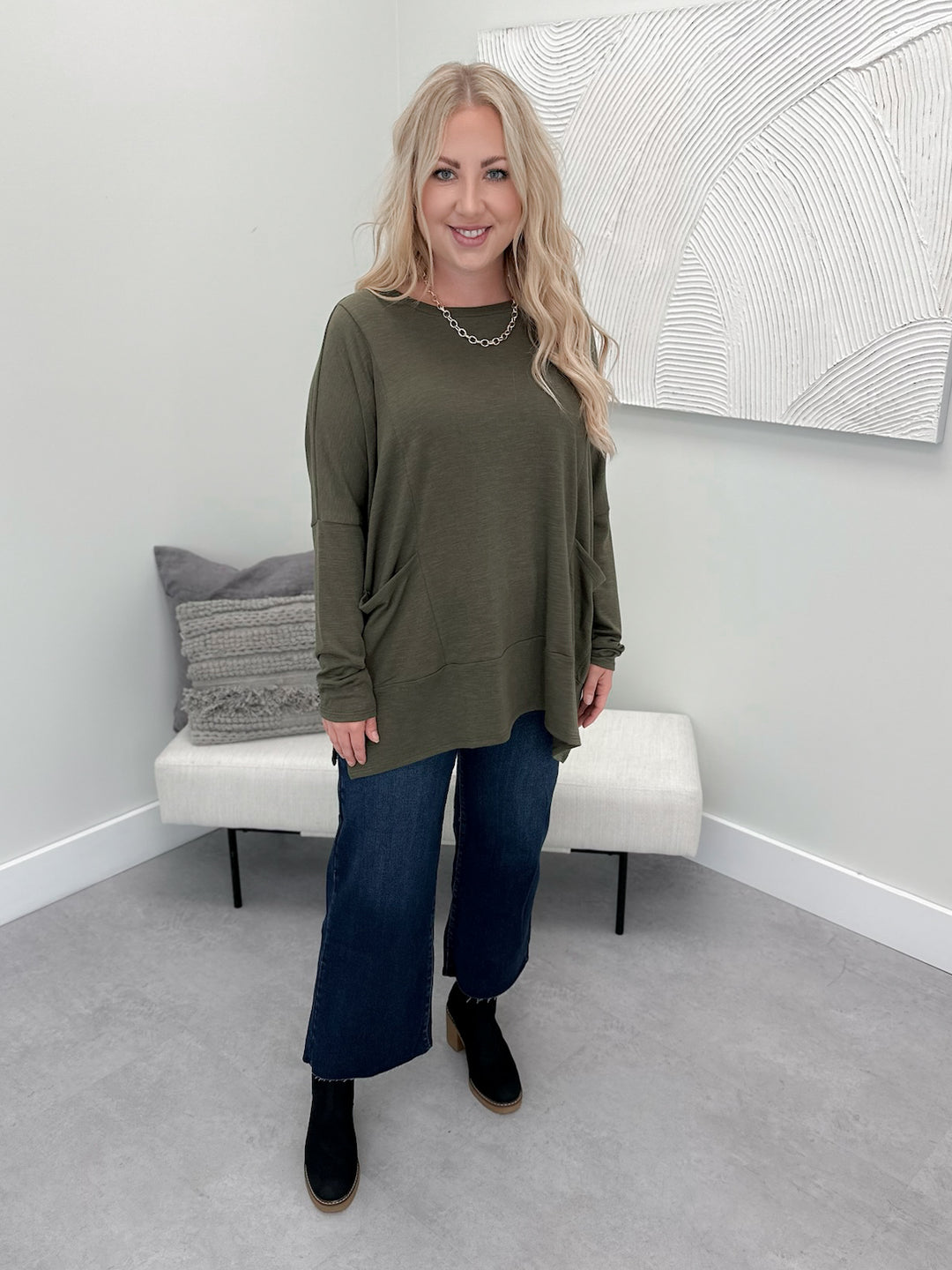 Fable Top in Olive