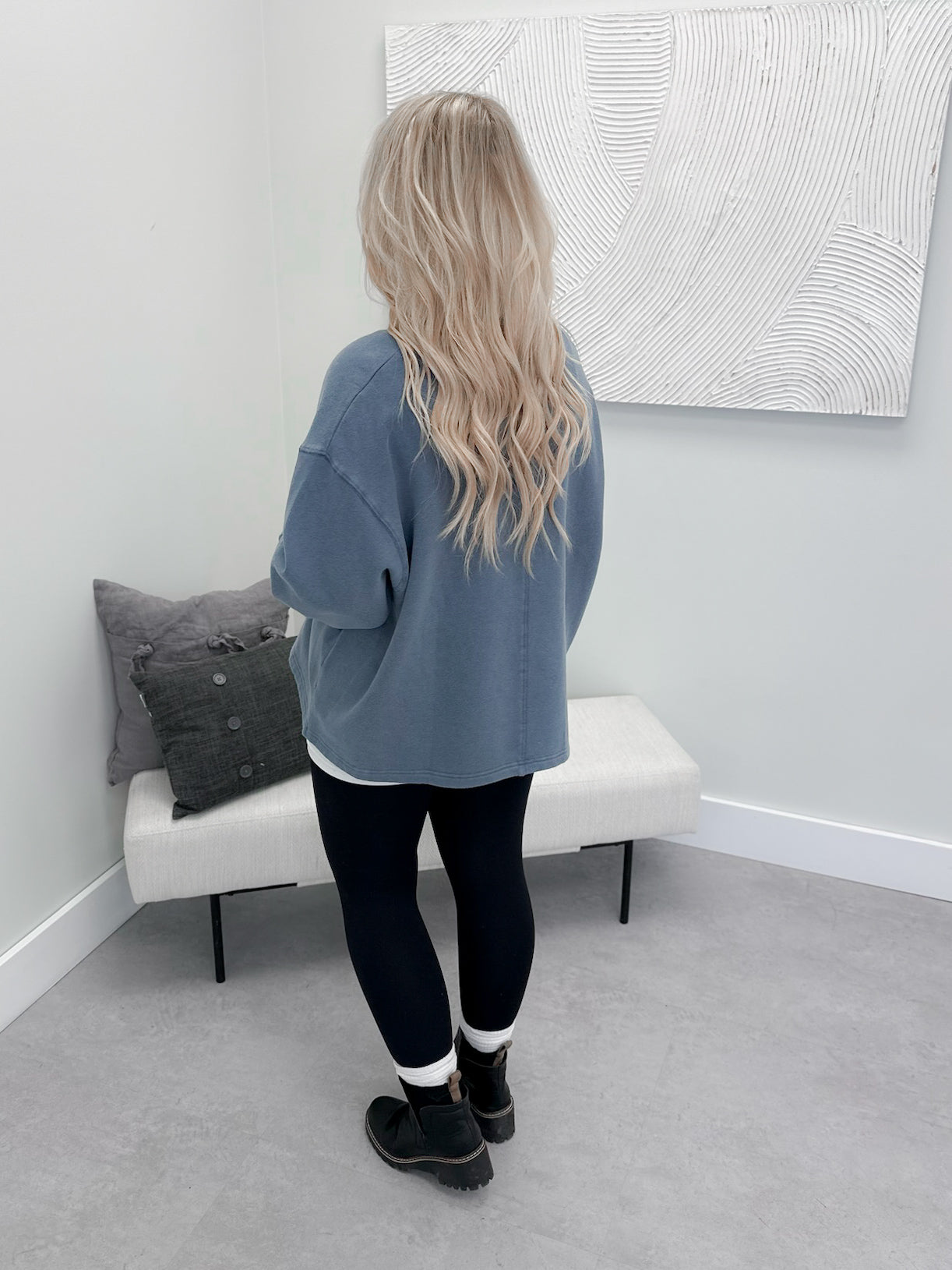 Presley Pullover in Denim - Small