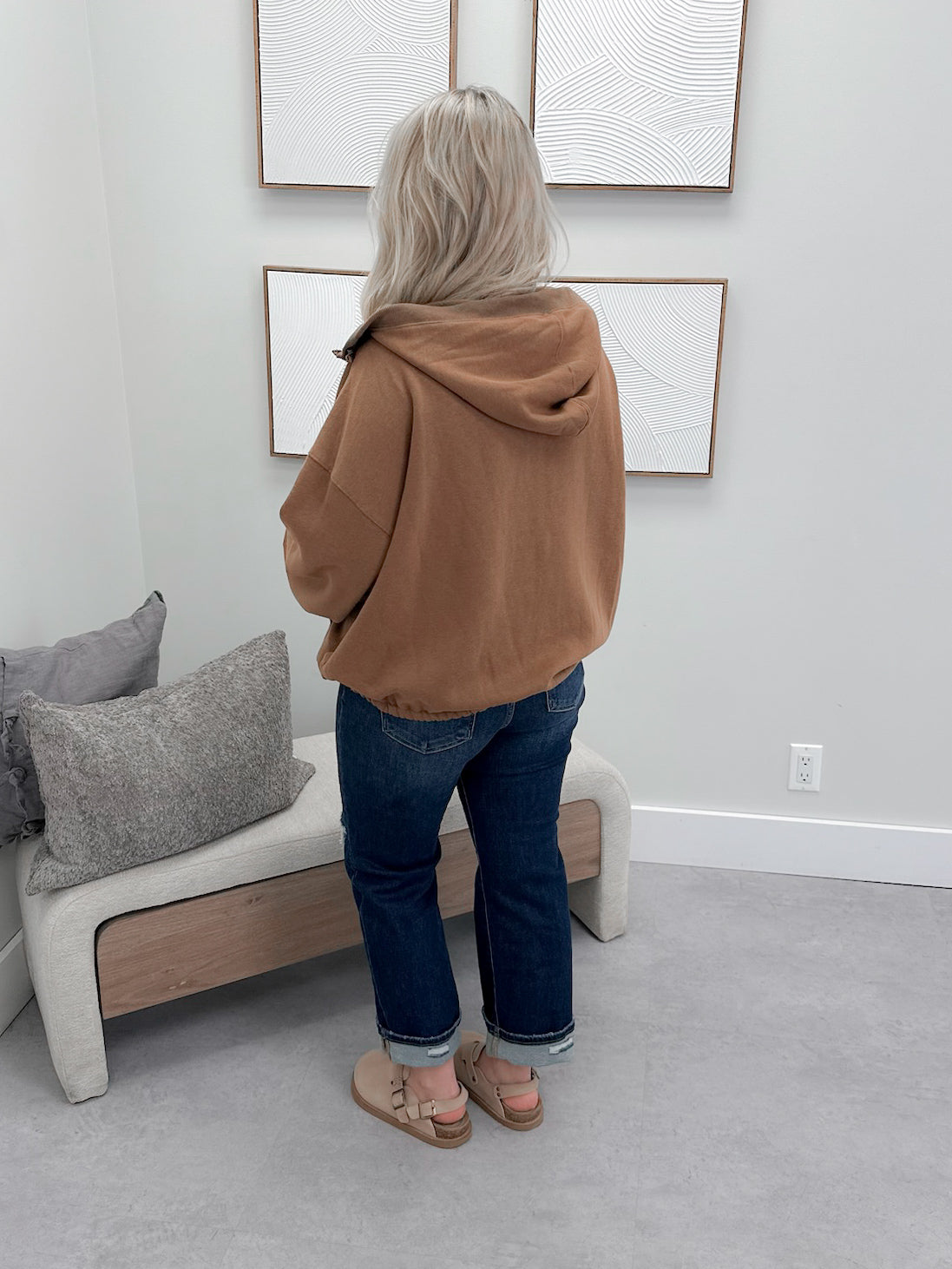 Channing Hoodie in Camel