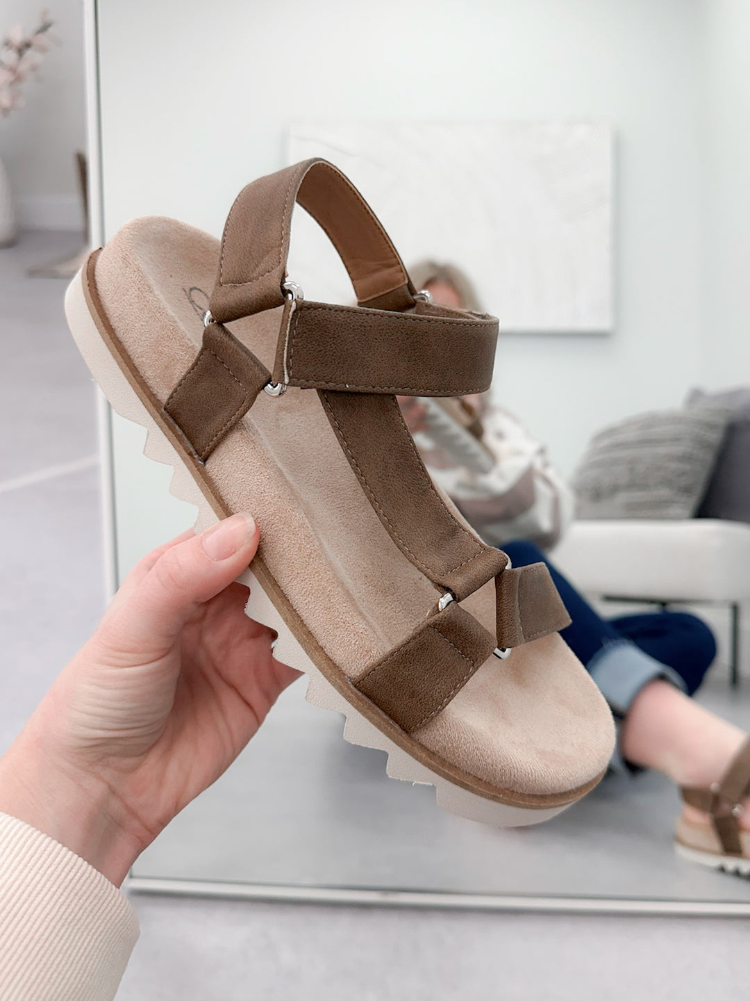Give It A Go Sandal in Tan by Corkys