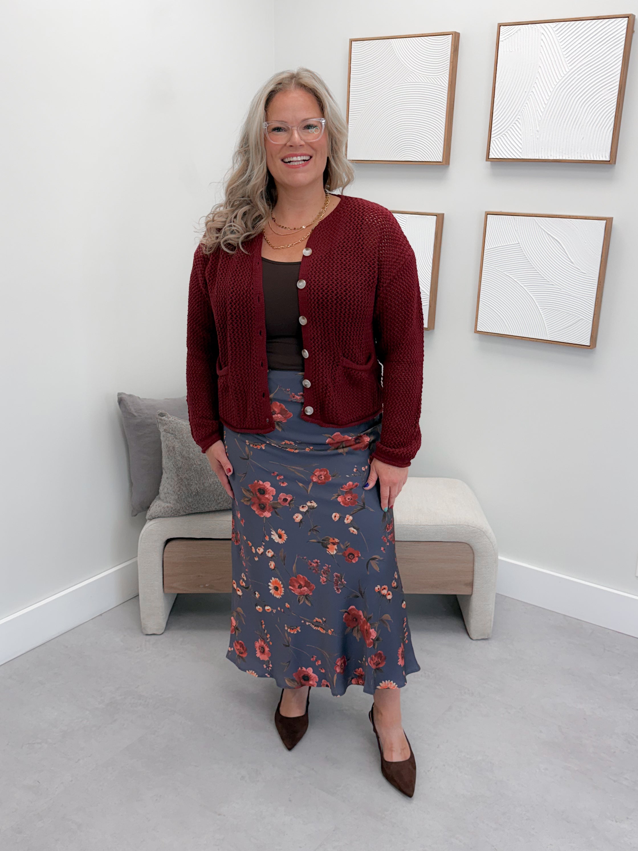 Flora Skirt in Midnight