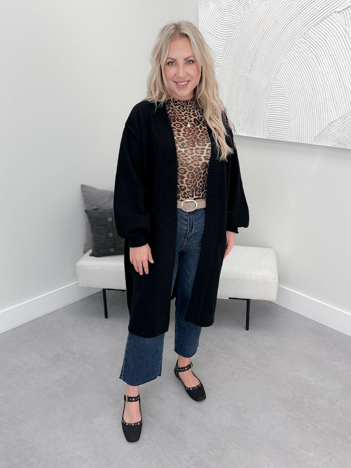 Leta Cardigan in Black - Small