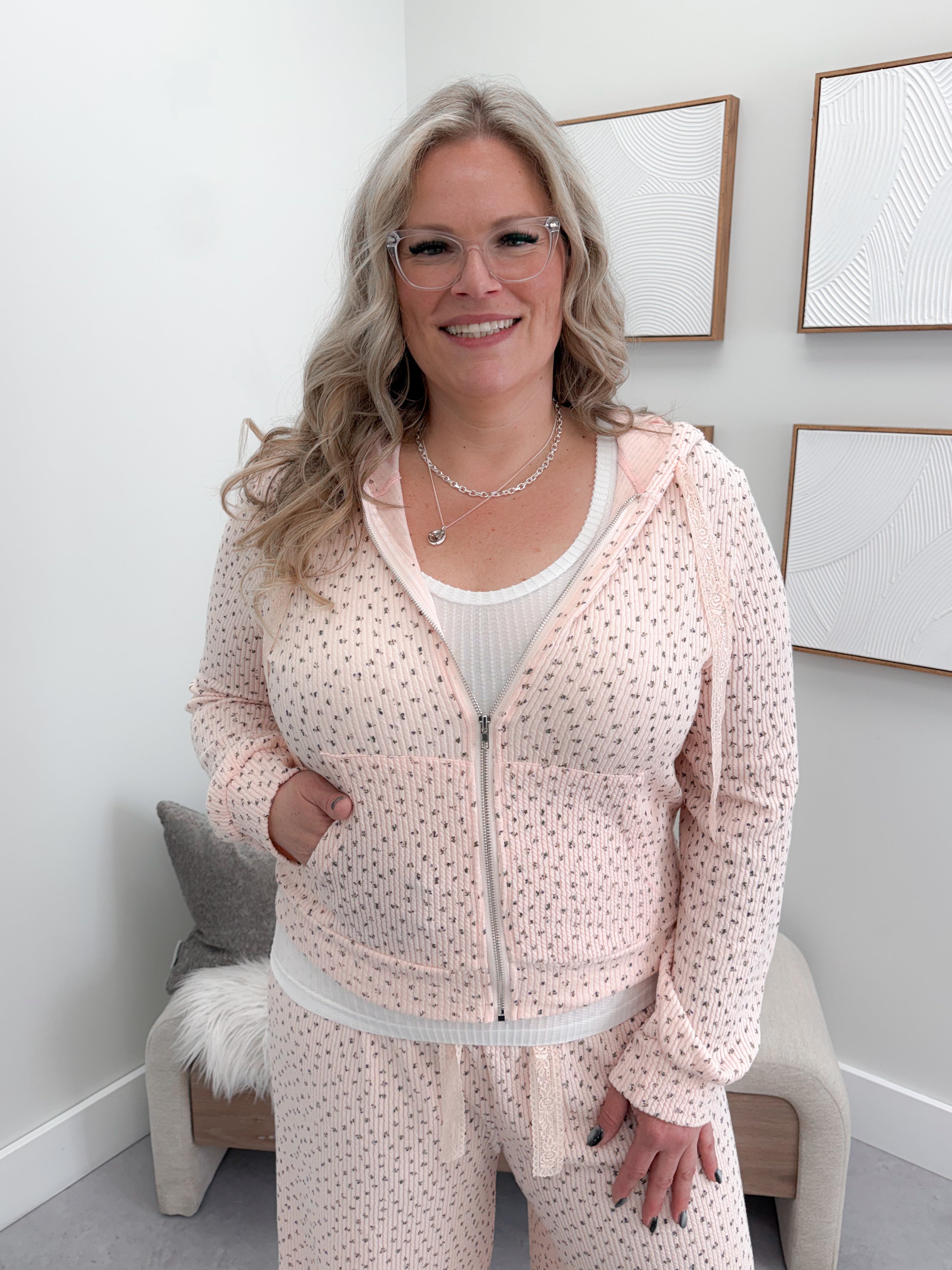 Layla Hoodie in Blush