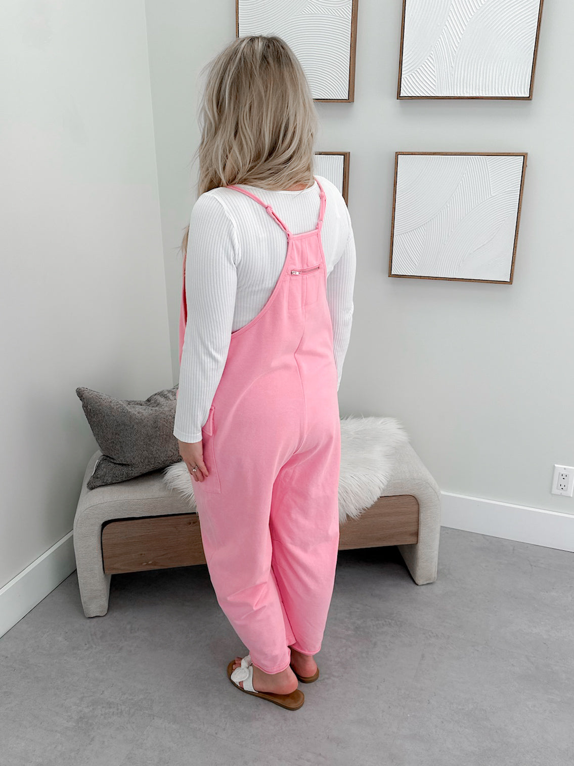 Rowan Jumpsuit in Washed Pink