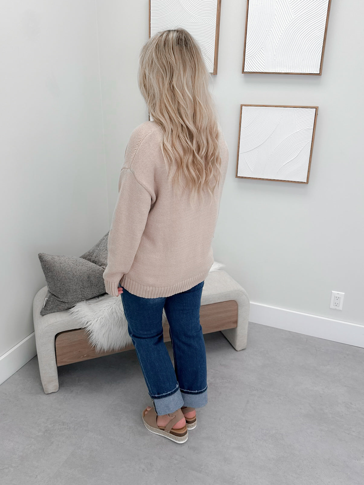 Kiera Cardigan in Cloud Pink