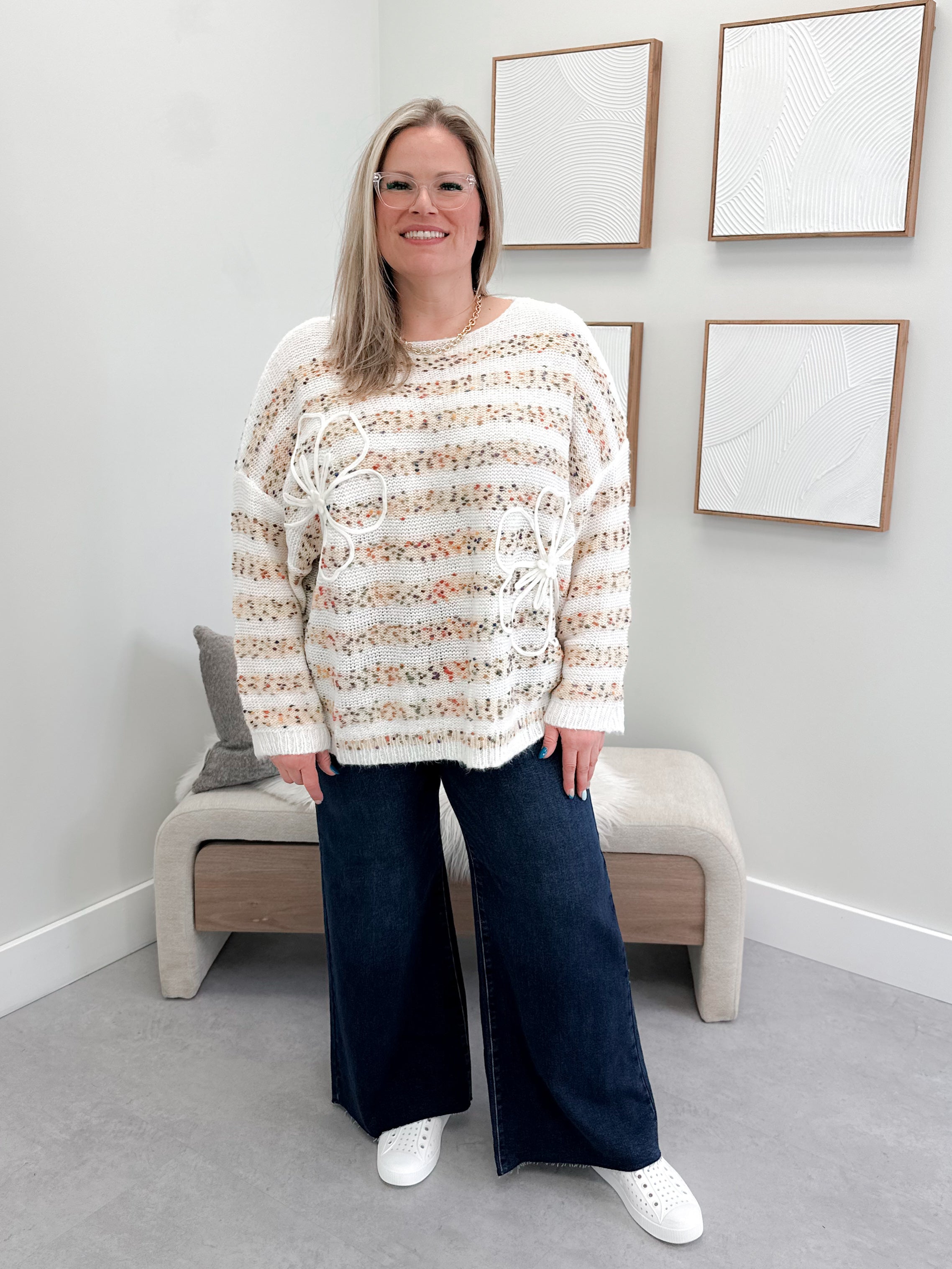 Specks Sweater in Ivory
