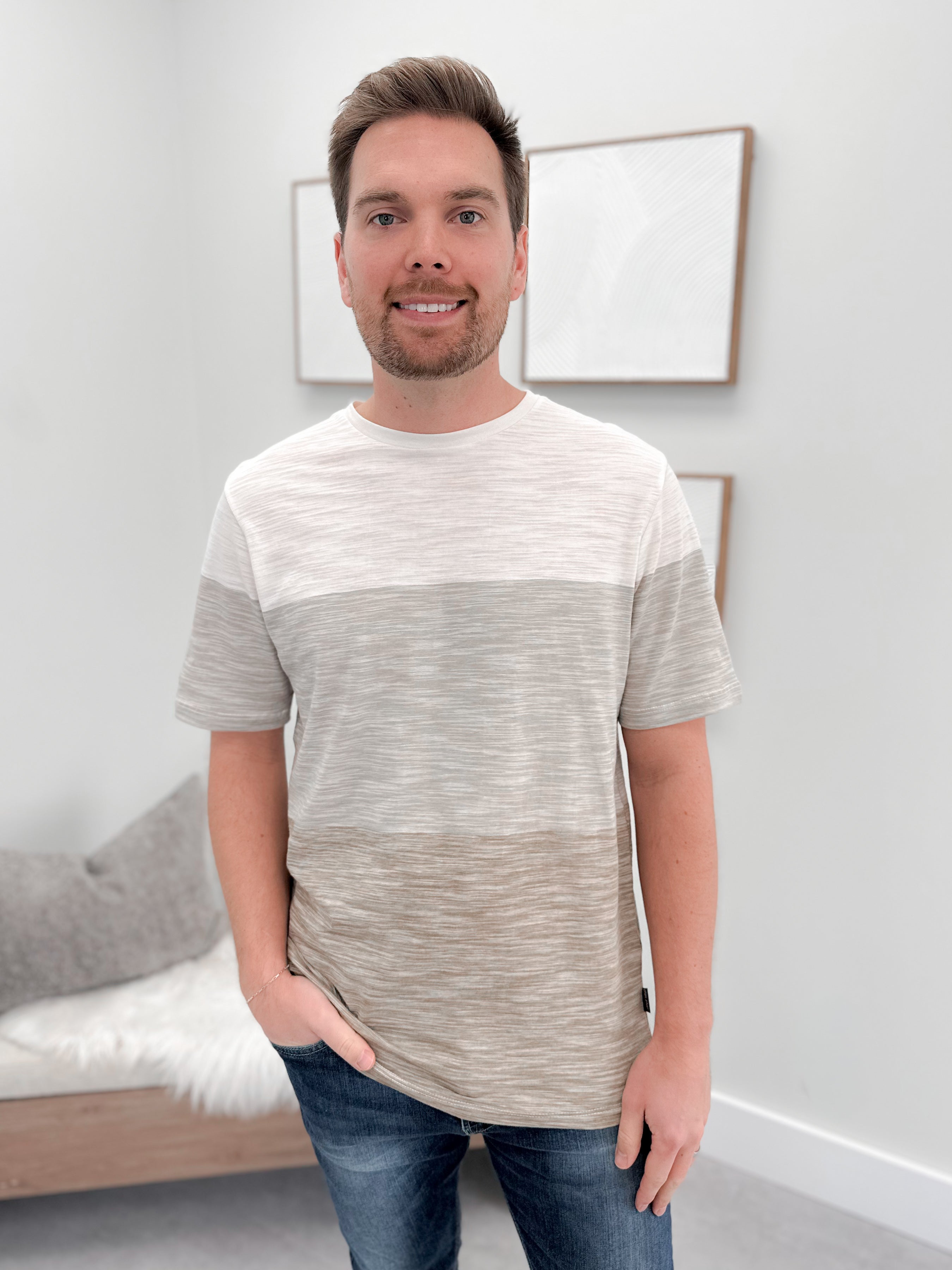 Mens Holden Tee in Dune - L/O