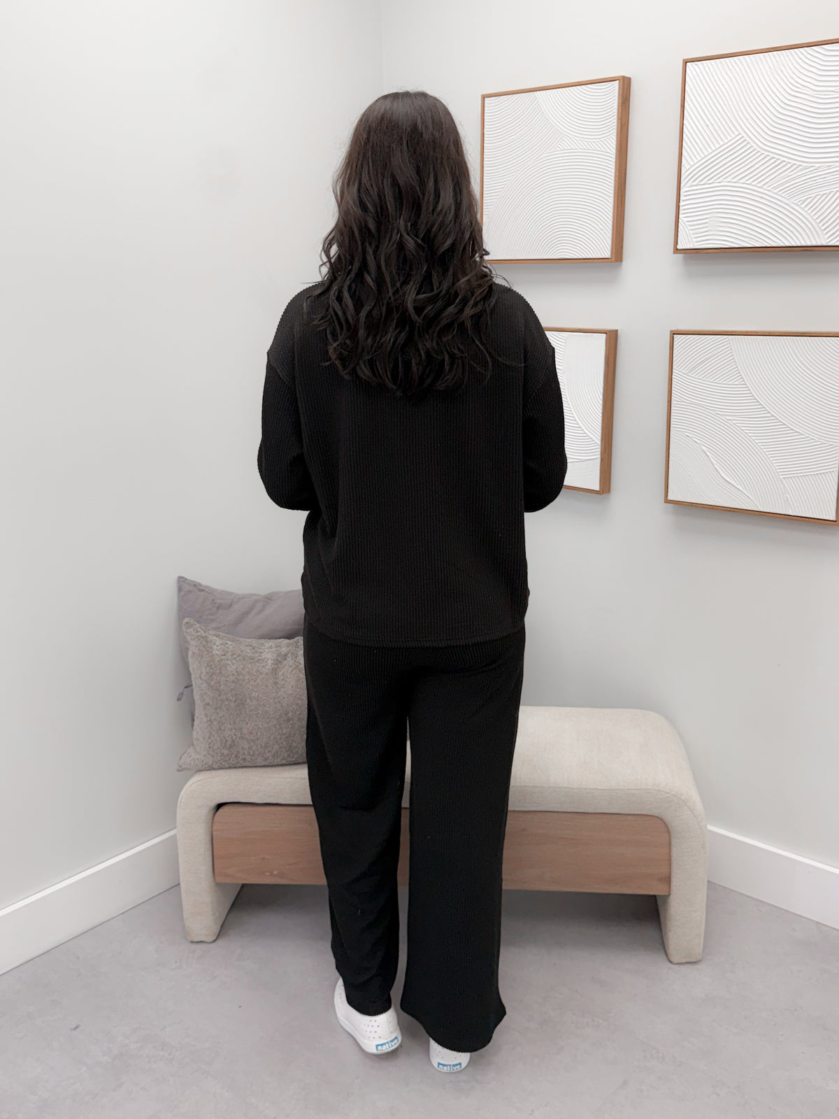 Sallie Wave Set in Black