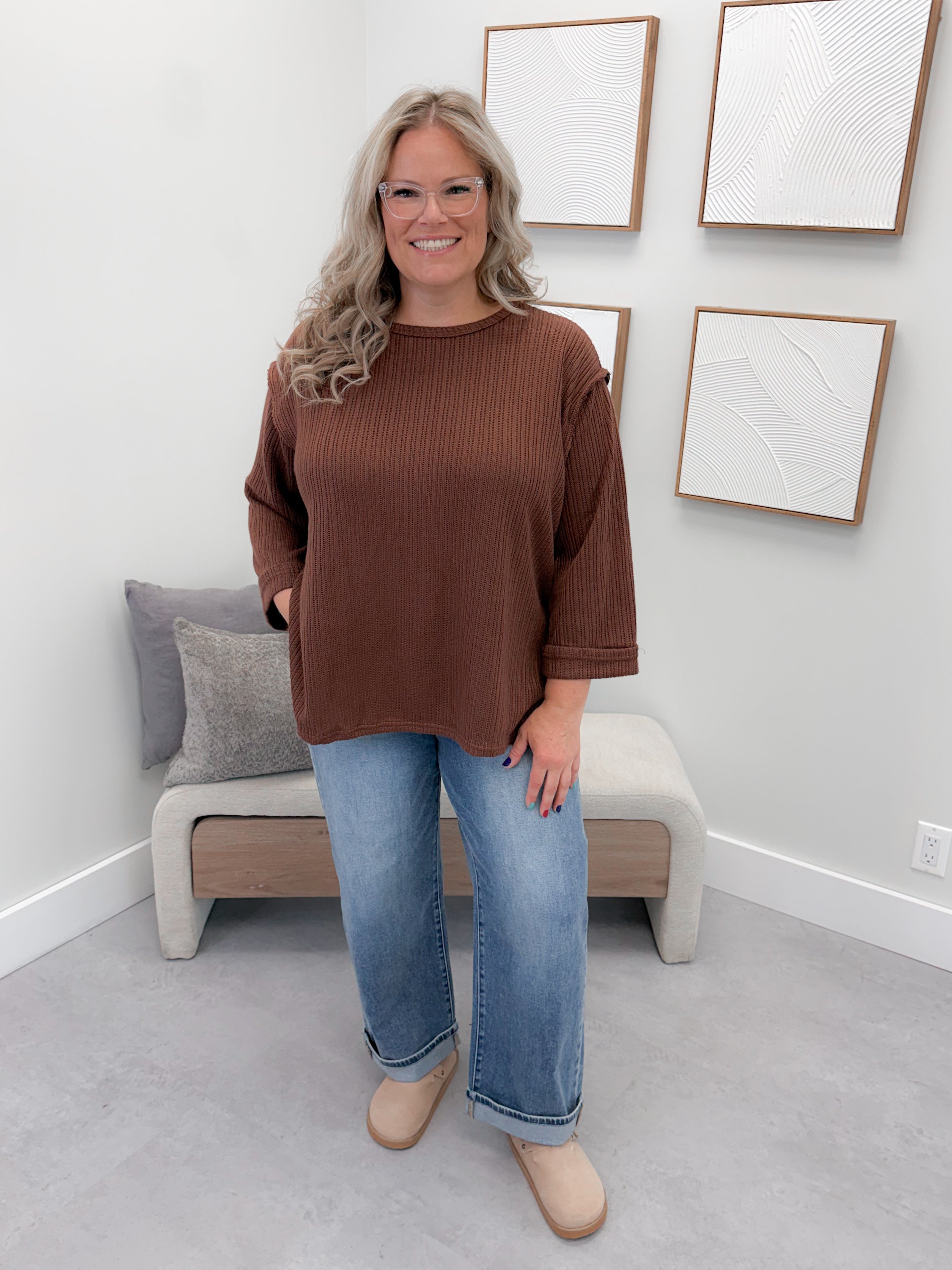 Tindra Sweater in Brown