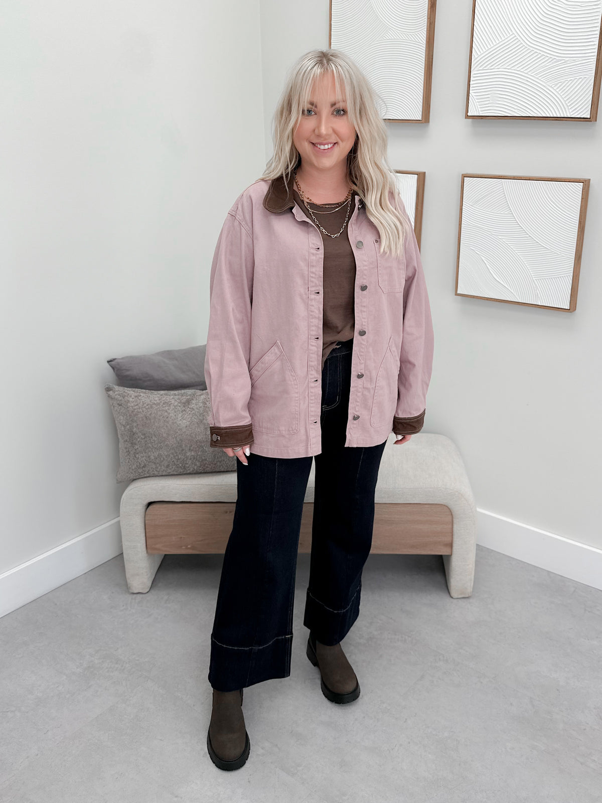 Lottie Jacket in Mauve