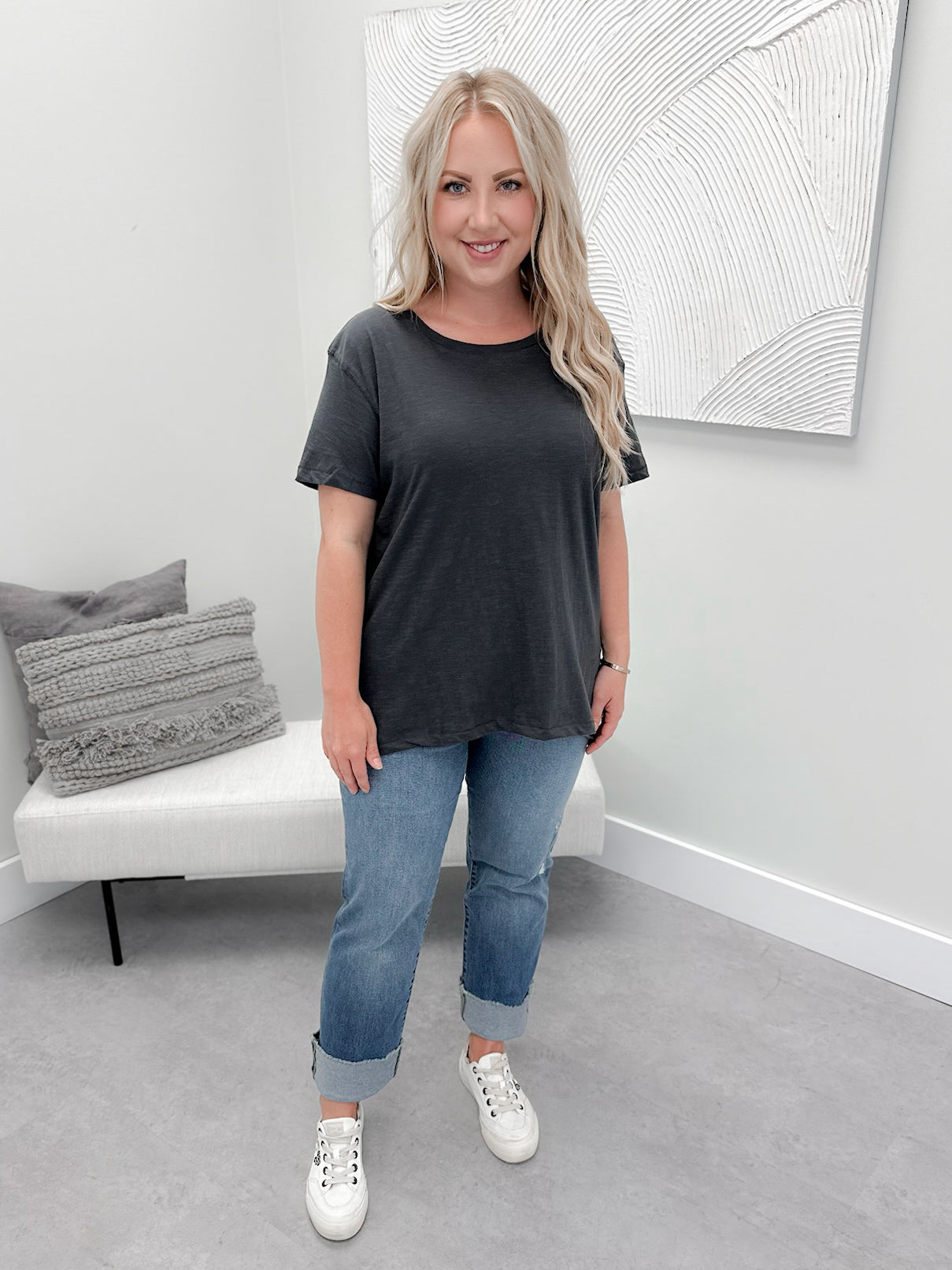 209 Tee in Iron by Twenty Nine The Label