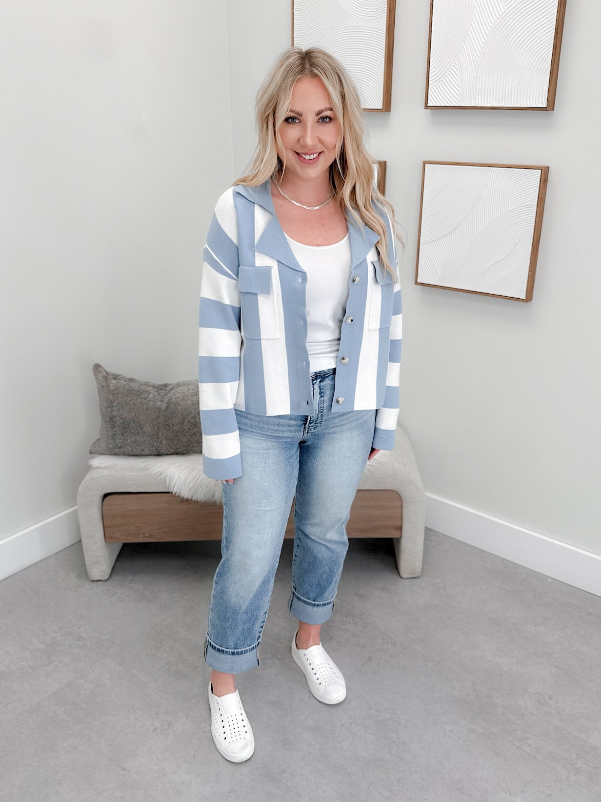 Lunelle Cardigan in Blue