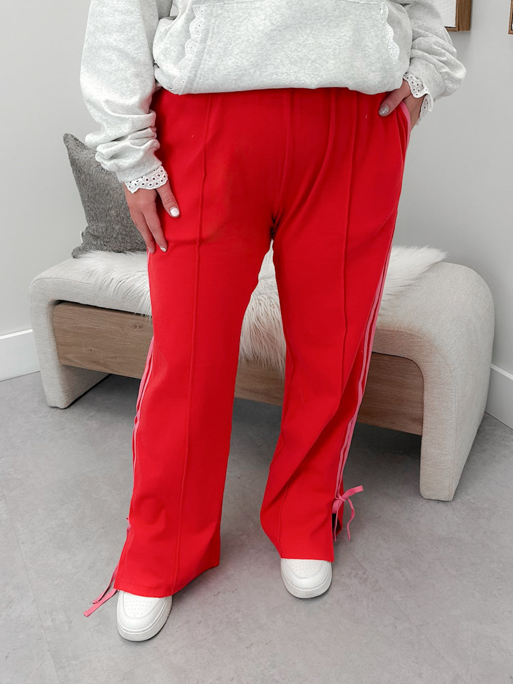 Wide Leg Bow Comfs in Love Struck by Ampersand Avenue